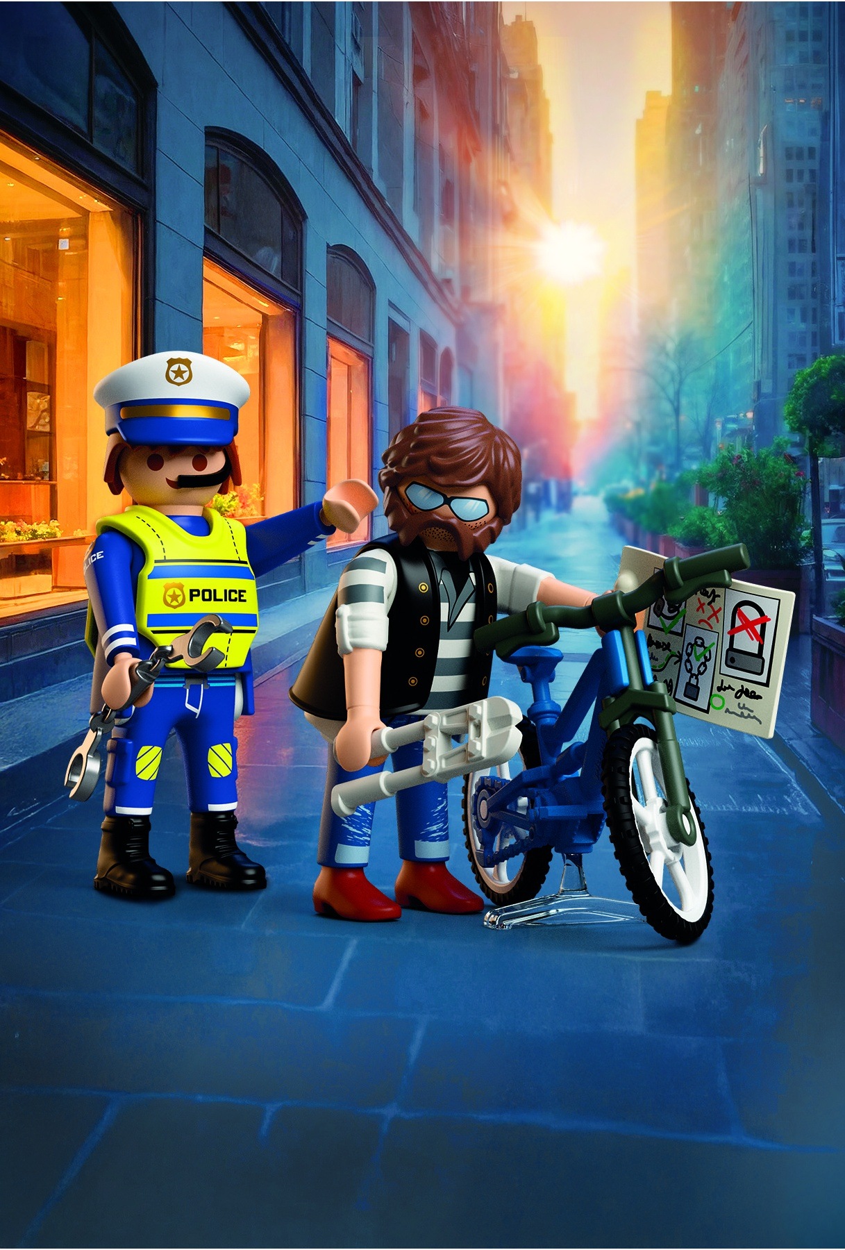 Playmobil® Konstruktions-Spielset »Fahrradraub (72076), City Action« Made in Europe