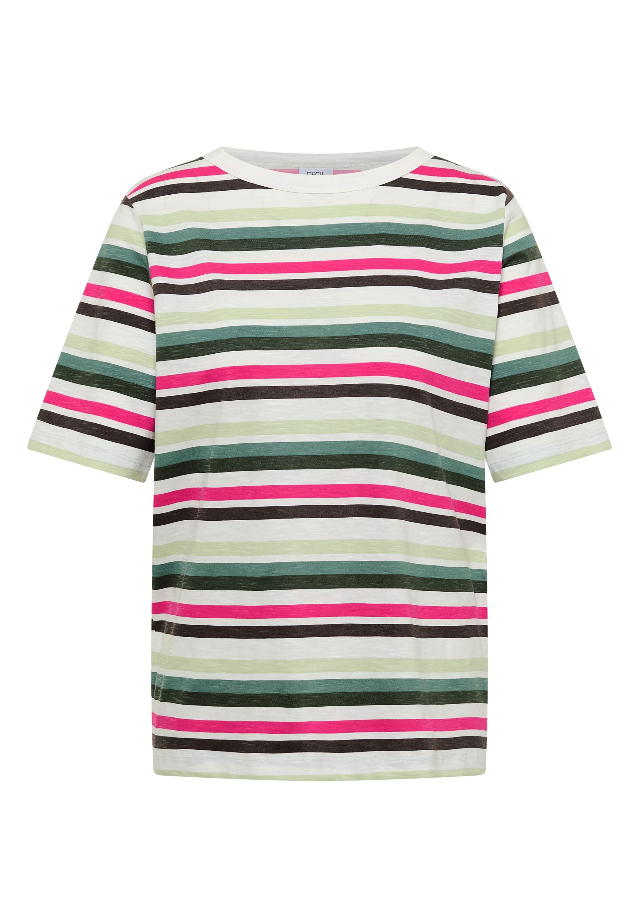 Cecil Rundhalsshirt aus reiner Baumwolle