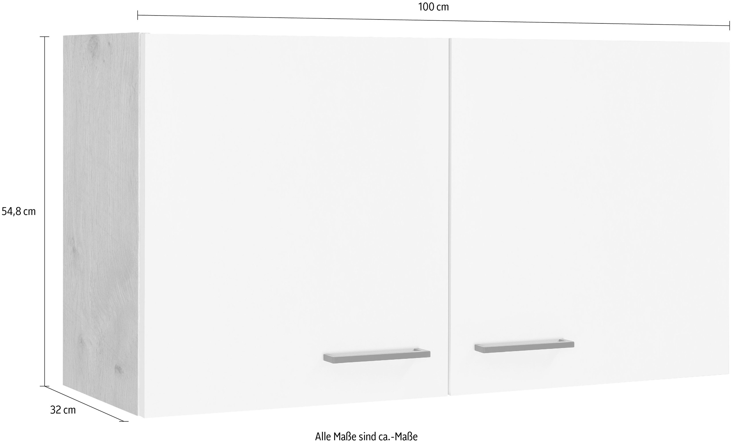 Flex-Well Hängeschrank »Morena«, (B x H x T) 100 x 54,8 x 32 cm - als  Ecklösung kaufen | BAUR