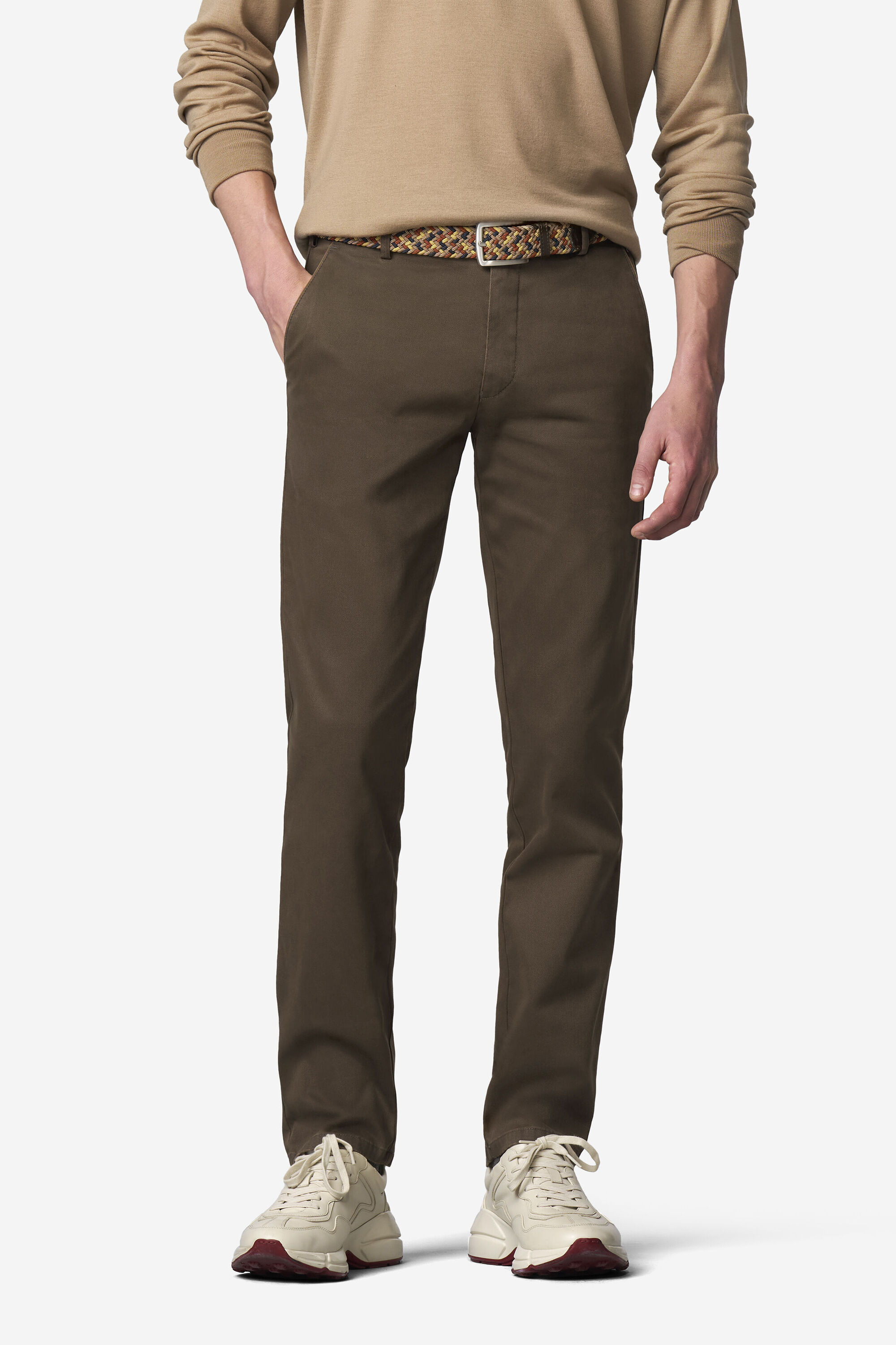 MEYER Chinos "New York 2-5617" Super-Stretch Qualität