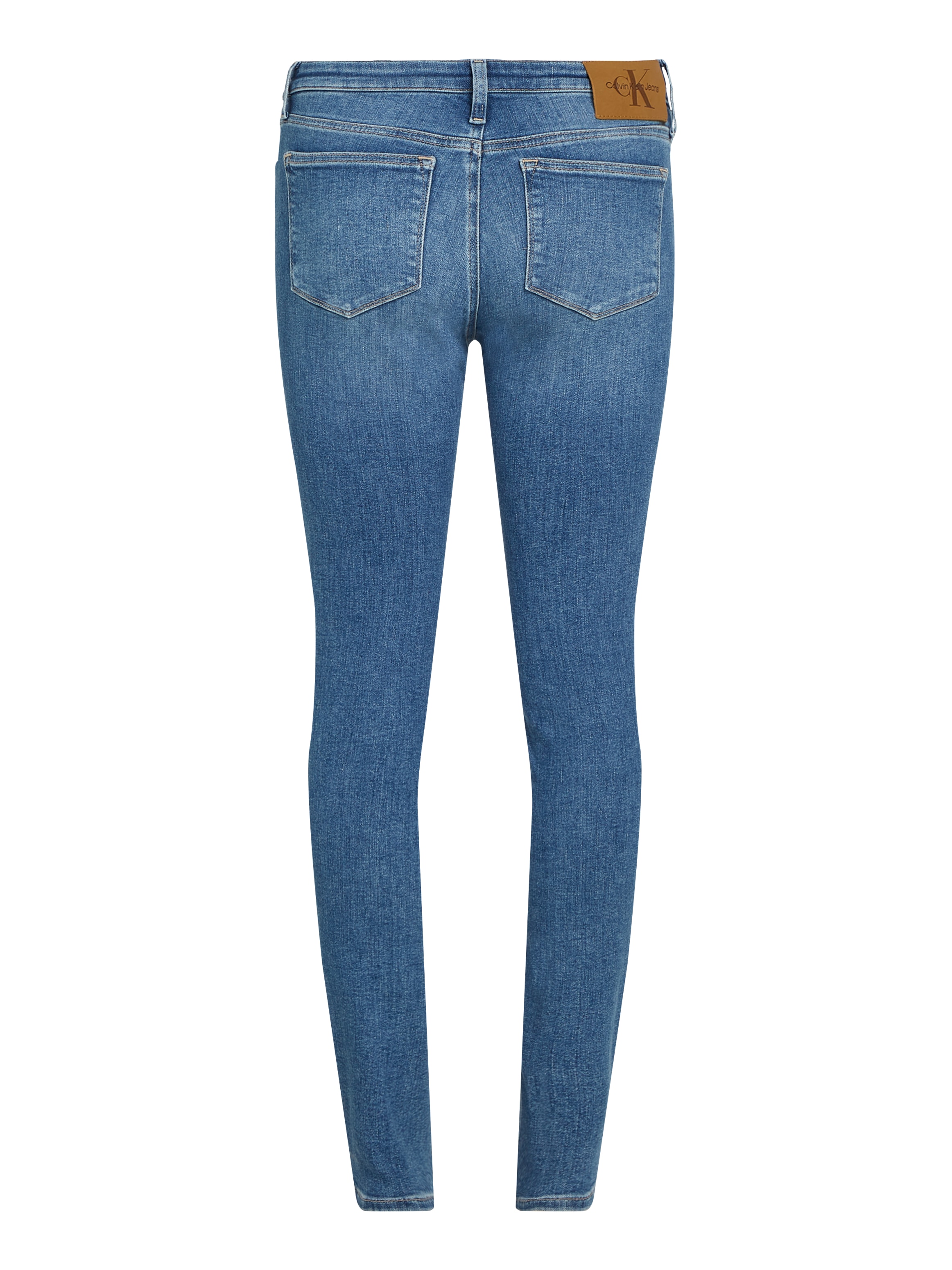 Calvin Klein Jeans Skinny-fit-Jeans »MID RISE SKINNY«, mit stoned wash Optik, mit Coinpocket