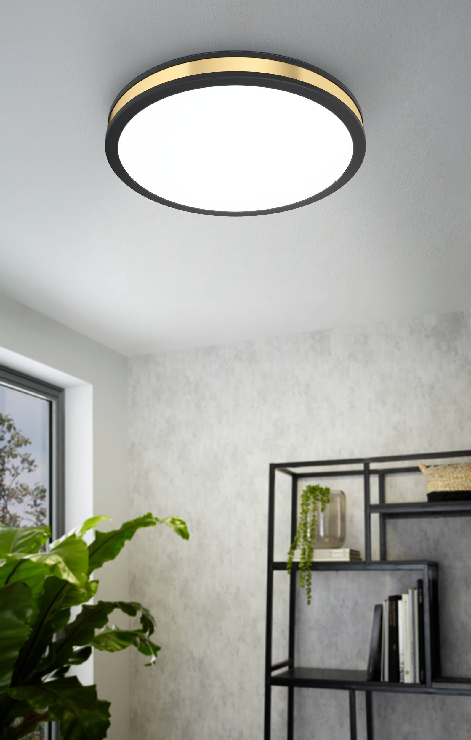 EGLO Deckenleuchte »Pescaito Deckenleuchte, Wohnzimmerlampe, Stahl und Kunststoff, Lampe« LED-Modul 1 Stk. Warmweiß