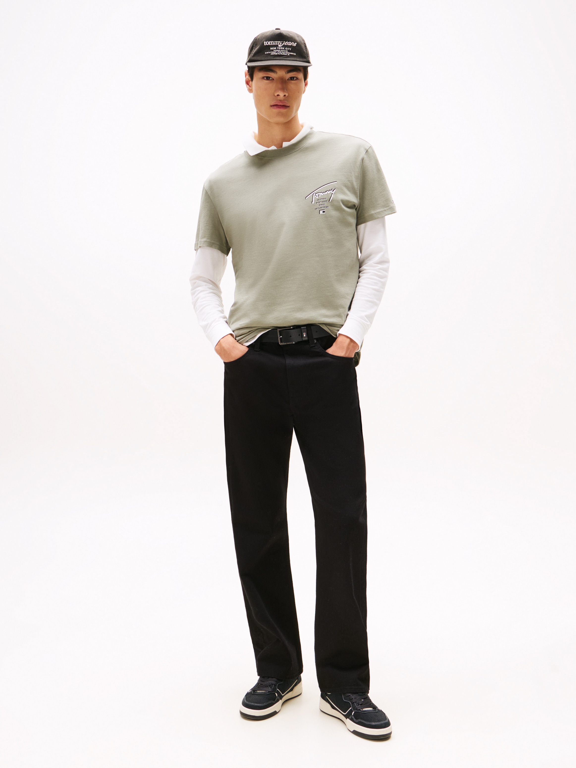 Tommy Jeans T-Shirt »TJM SIGN CITY TEE EXT«, Rundhals, regular fit, großer Rückenprint