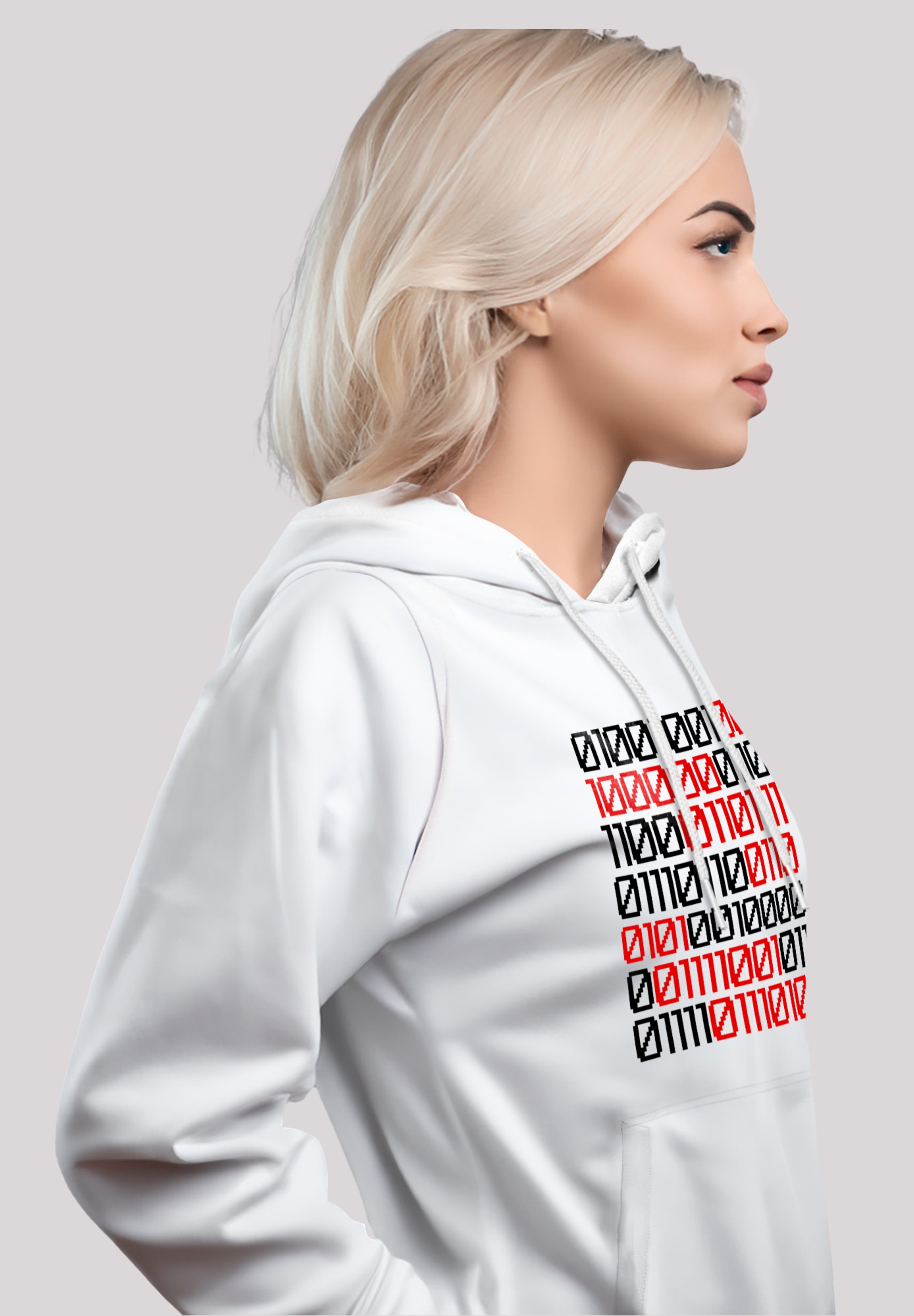 F4NT4STIC Kapuzenpullover »I love you 01001001 Binary Code Valentinstag«, Premium Qualität