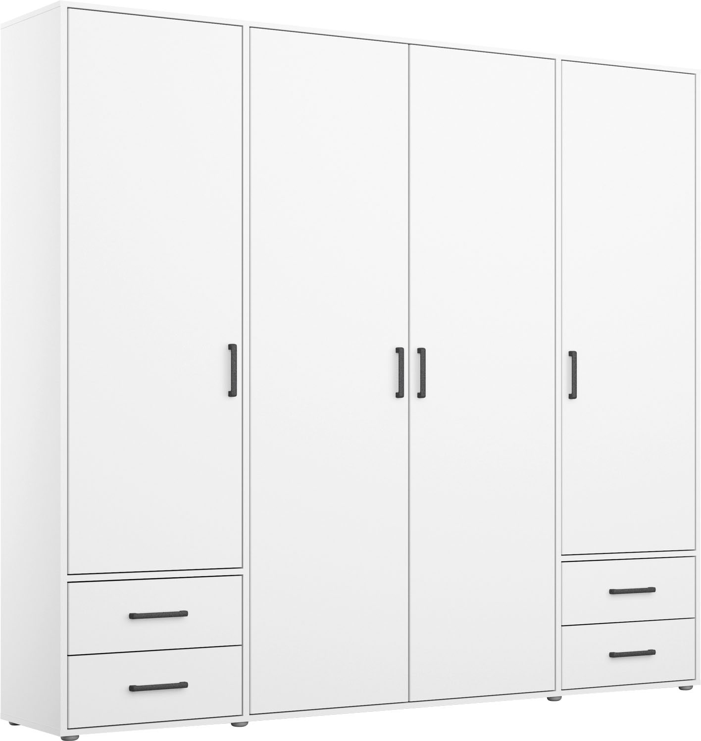 rauch Drehtürenschrank "Kleiderschrank Schrank Garderobe Wäscheschrank VOYAGER", (in 3 verschiedenen Ausstattungen BASIC