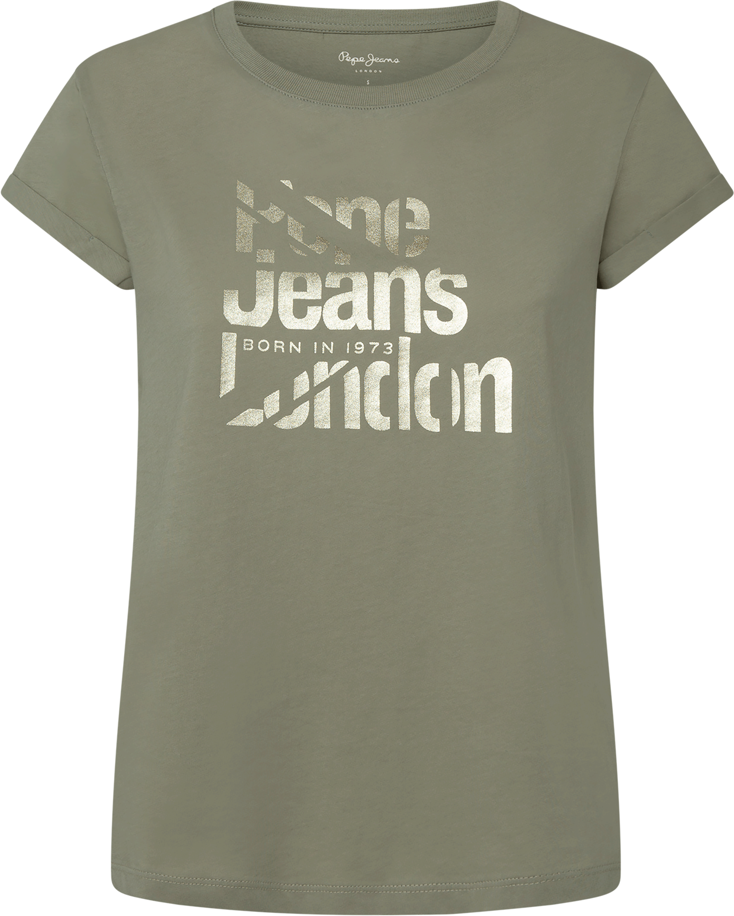 Pepe Jeans T-Shirt »ENOLA«, mit metallischem Logoprint