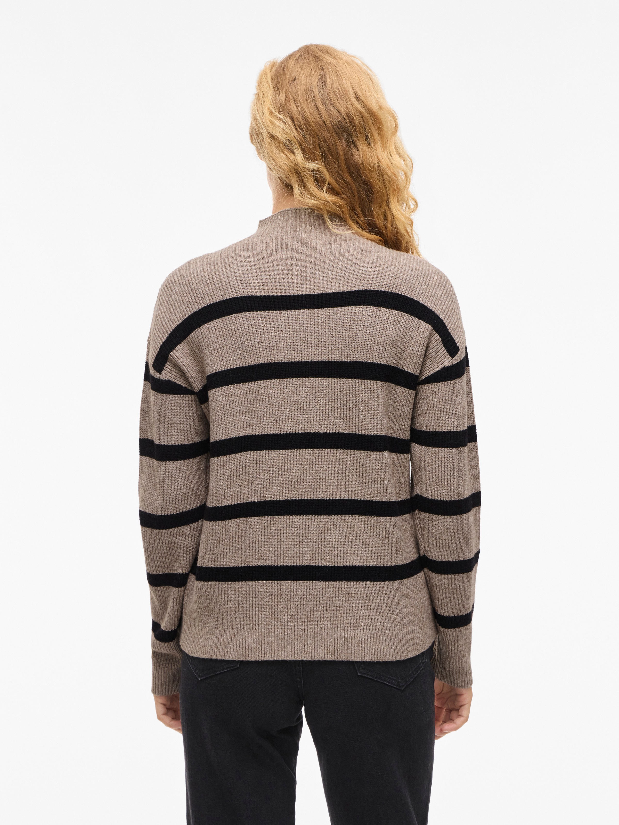 Vila Stehkragenpullover "VIRIL MOCKNECK L/S KNIT RIB TOP 2- NOOS" günstig online kaufen