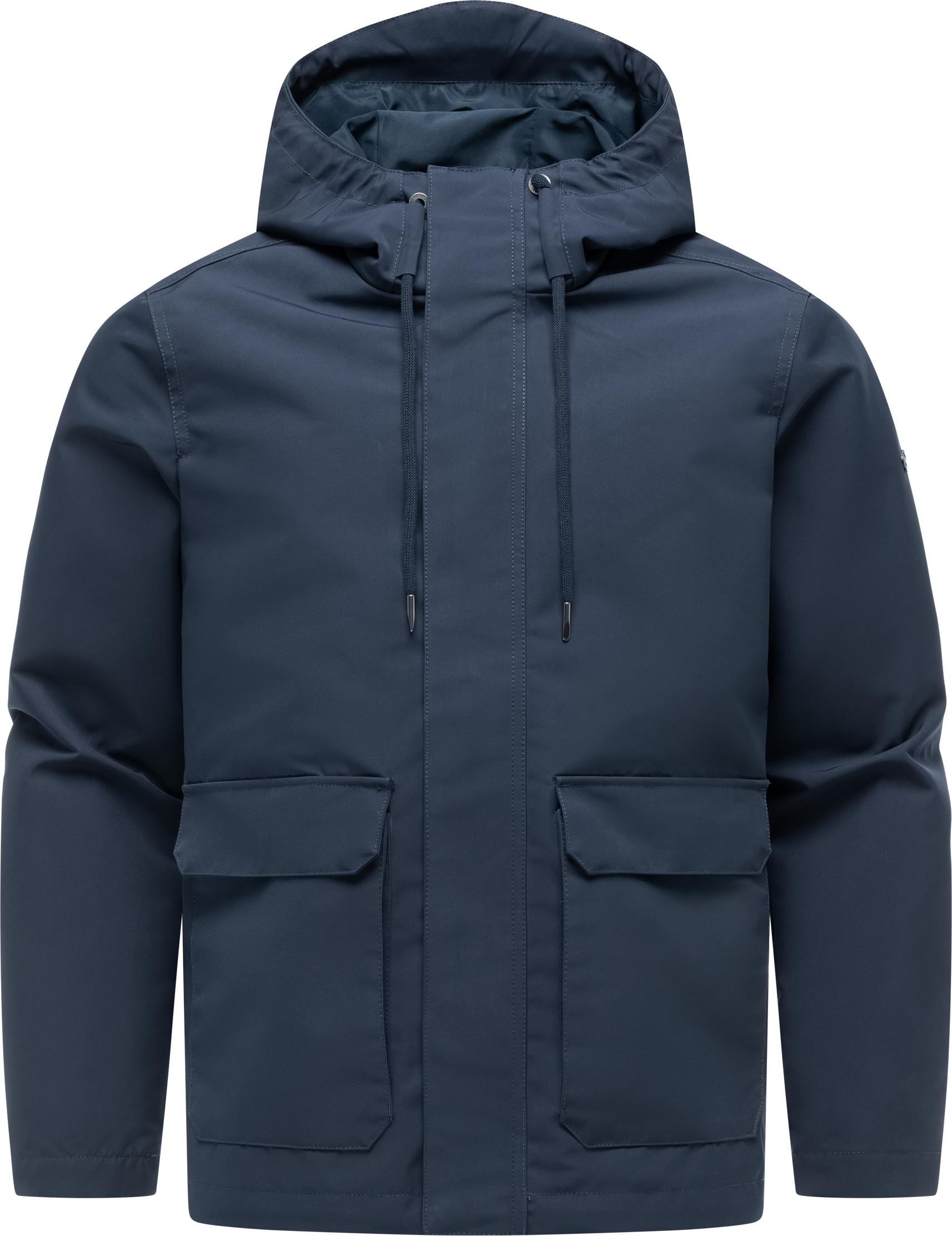 Funktionsjacke RAGWEAR "Mr Them Light YOUMODO", Herren, Gr. S (48), blau, Obermaterial: 80% Polyester, 20% Nylon; Innenfutter: 100% Polyester, gerade hüftbedeckend, hoch geschlossener Ausschnitt, Ärmel ohne Ärmelschlitz abgesteppte Kante mit Windstopper,m