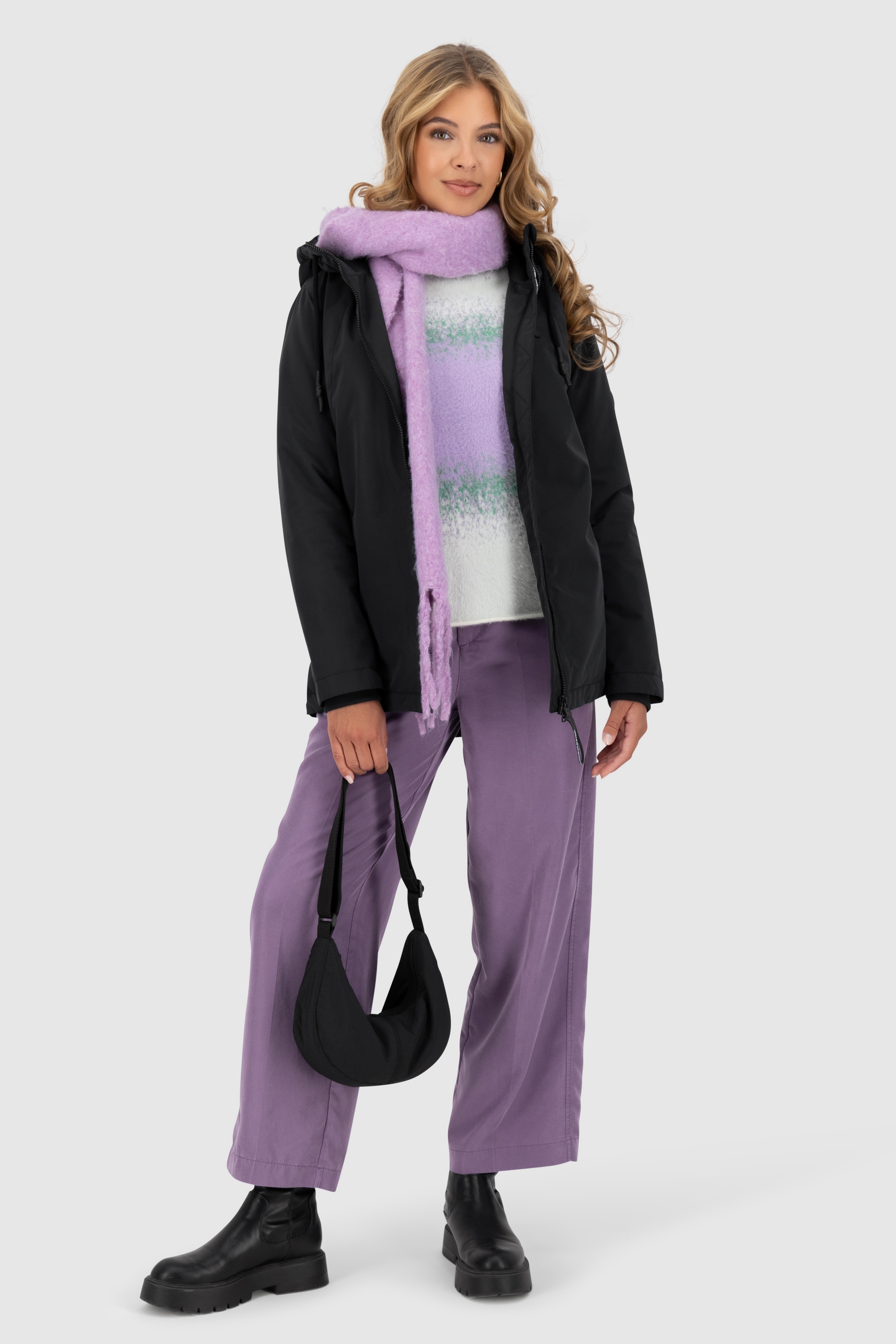 Alife & Kickin Winterjacke »Damen LilouAK A«, Warm gefütterte Jacke mit flauschigen Teddyfell Innenfutter