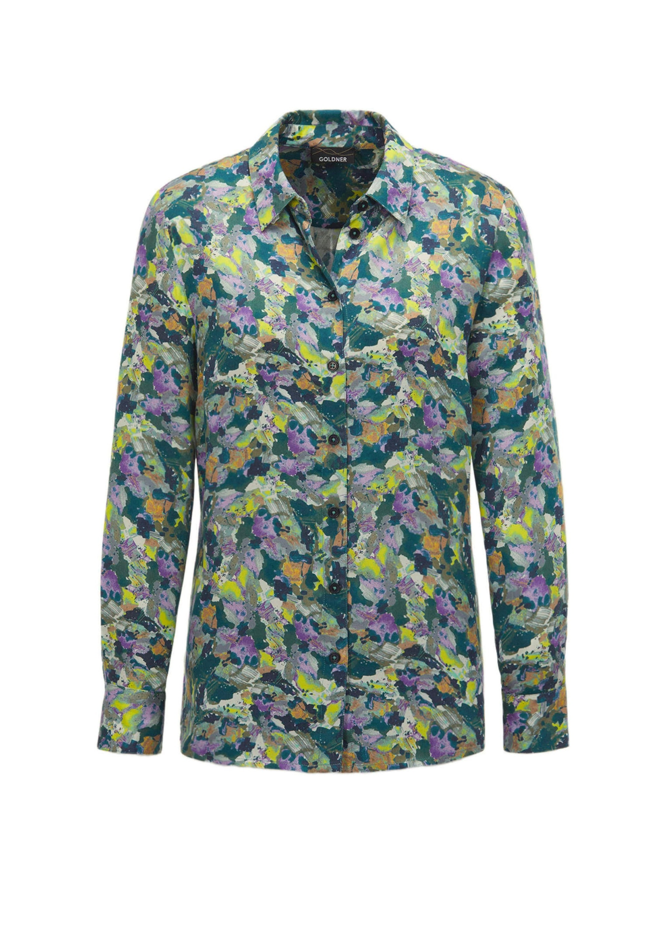 GOLDNER Hemdbluse "Kurzgröße Hemdbluse mit Druck" keine/nicht Relevant günstig online kaufen