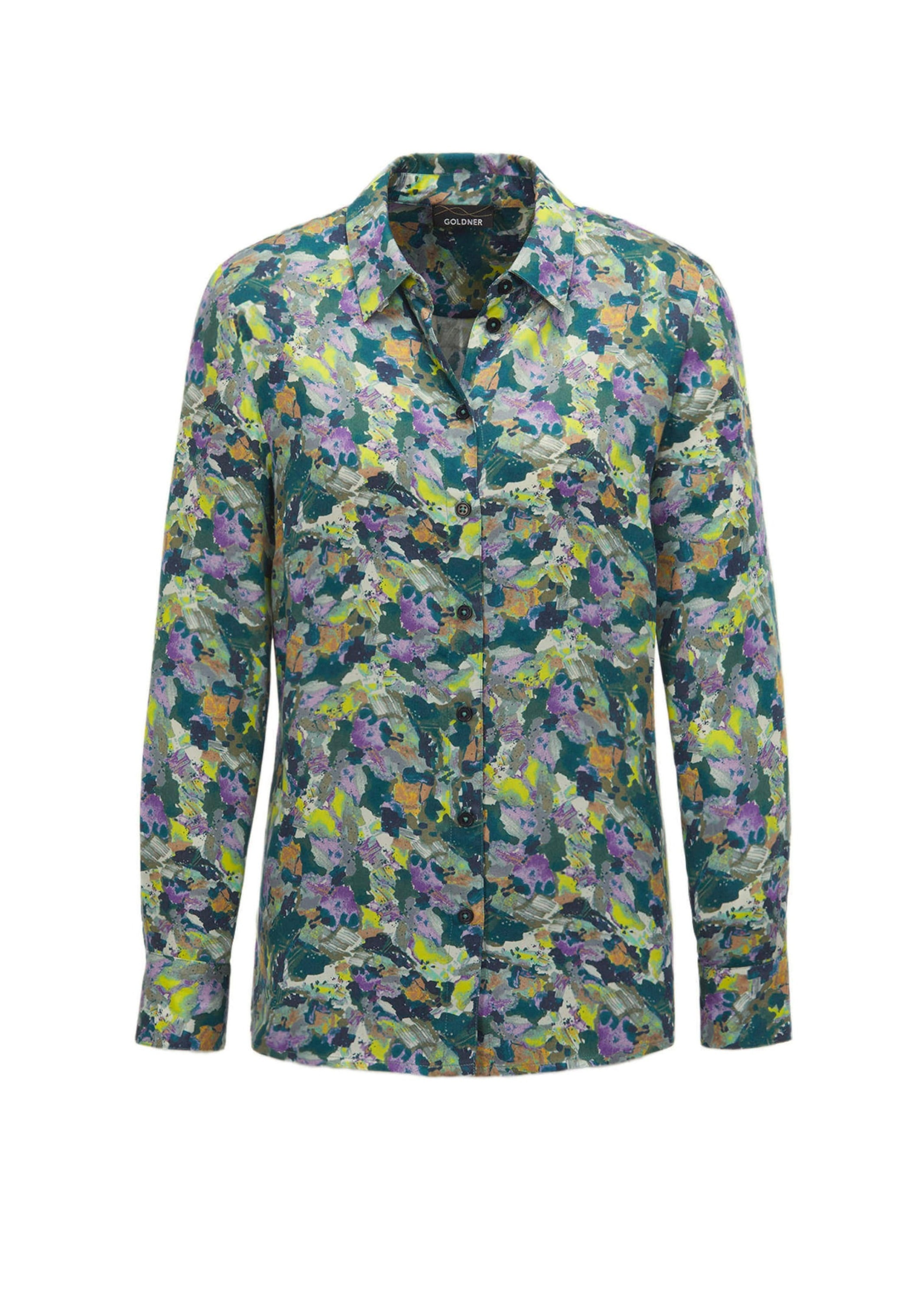 GOLDNER Hemdbluse "Kurzgröße Hemdbluse mit Druck" günstig online kaufen