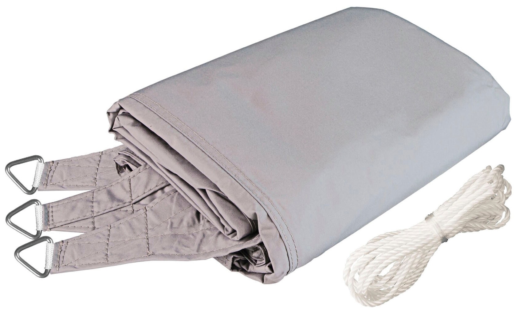 Windhager Sonnensegel »Cannes Dreieck«, 4x4x4m, grau