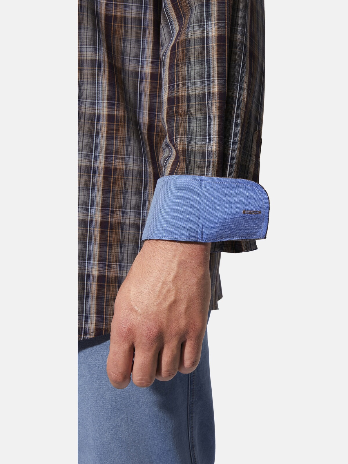 Charles Colby Langarmhemd »Hemd DUKE MALACHAI«, (1 tlg.), im Karo-Design