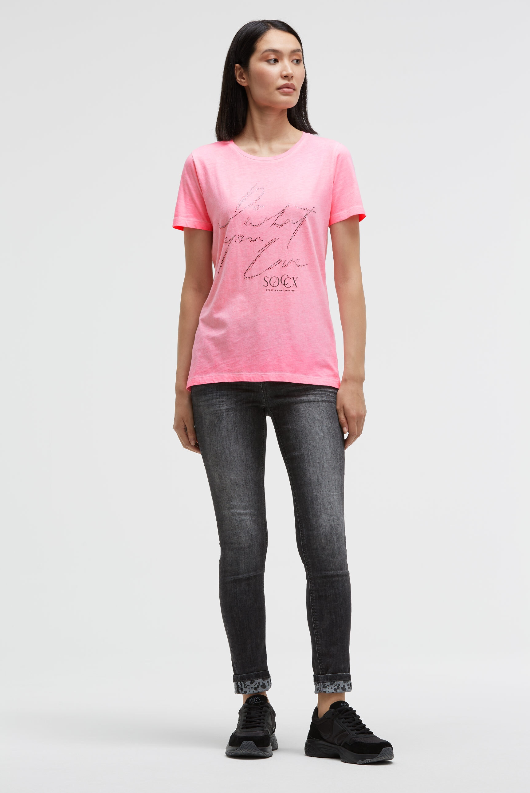 SOCCX Rundhalsshirt aus Baumwolle