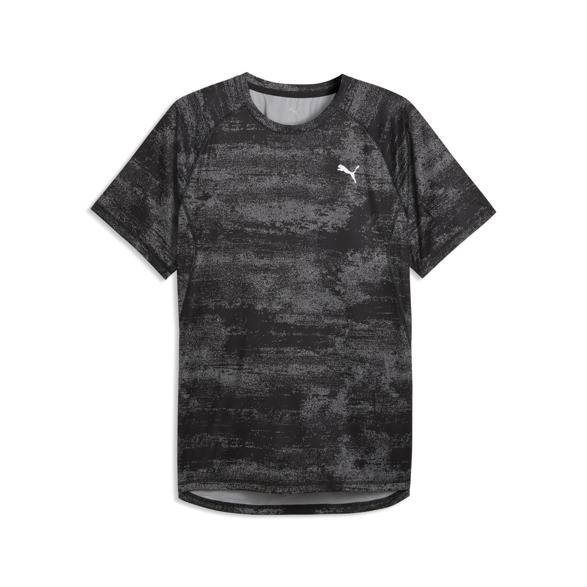 PUMA Laufshirt "M RUN VELOCITY AOP TEE" Slim Fit Passform, kurze Ärmel, für Training, mit Print-Applikation