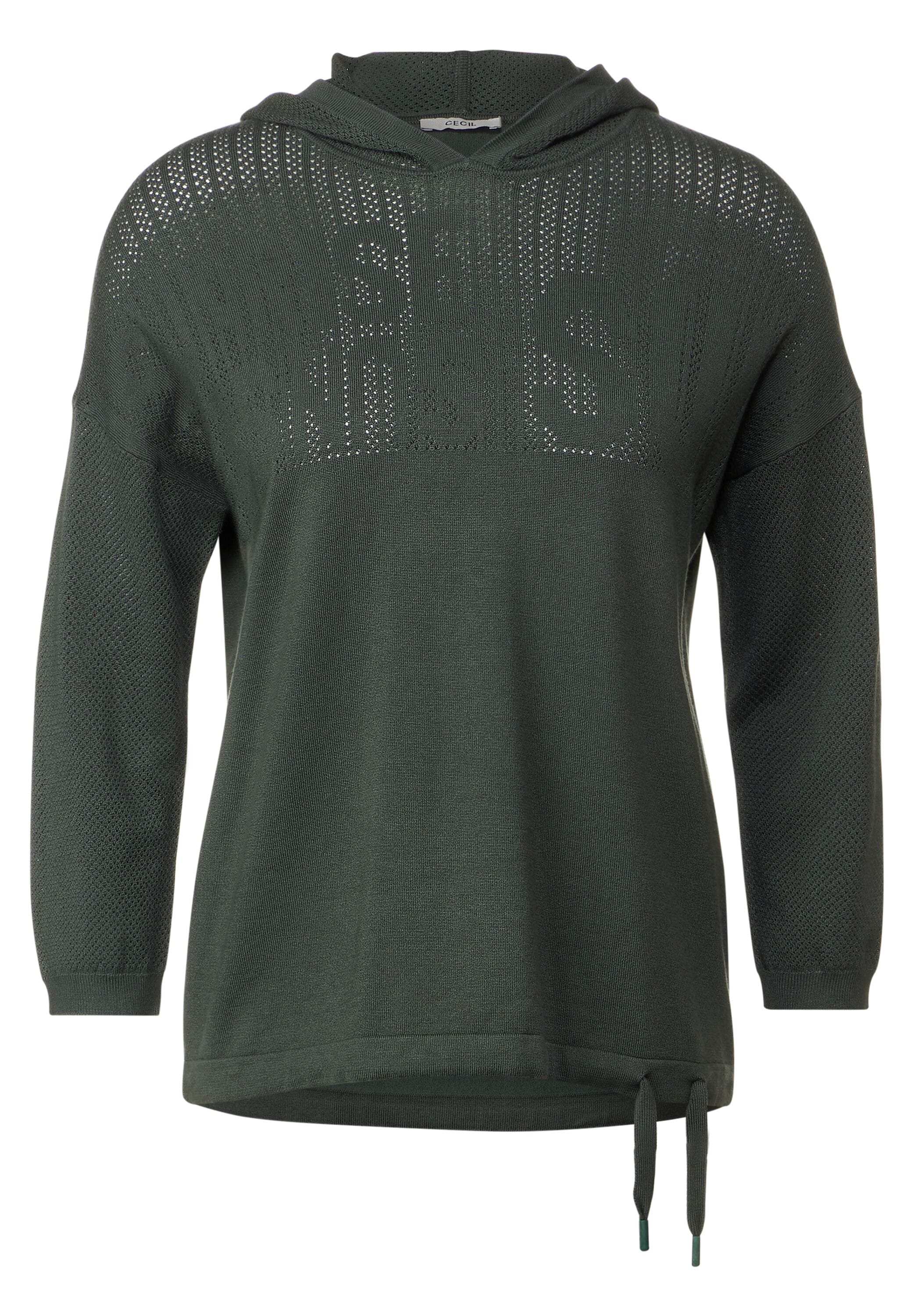 Cecil Kapuzenpullover, im angenehmen Materialmix