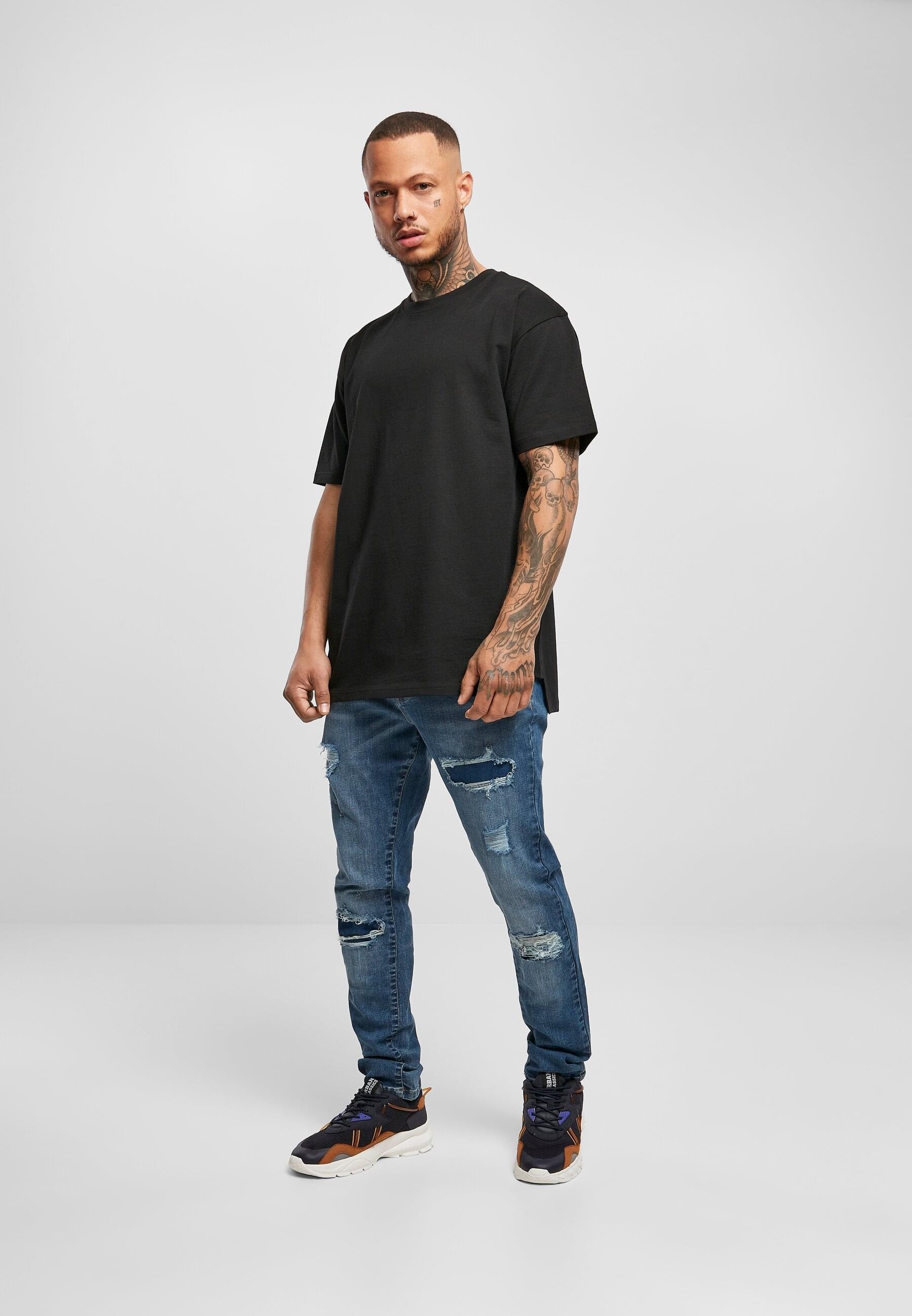 URBAN CLASSICS T-Shirt »Urban Classics Herren Triangle Tee«, (1 tlg.)