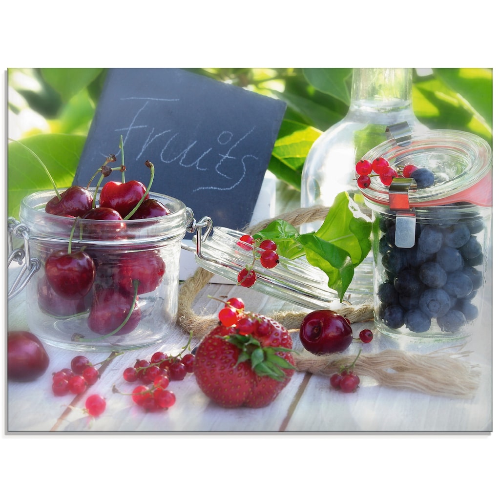 Artland Glasbild »Frischer Früchte Sommer«, Lebensmittel, (1 St.)