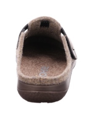 Rohde Pantoffel "BARI", Hausschuh, Clog mit Klettverschluss-Riemchen günstig online kaufen