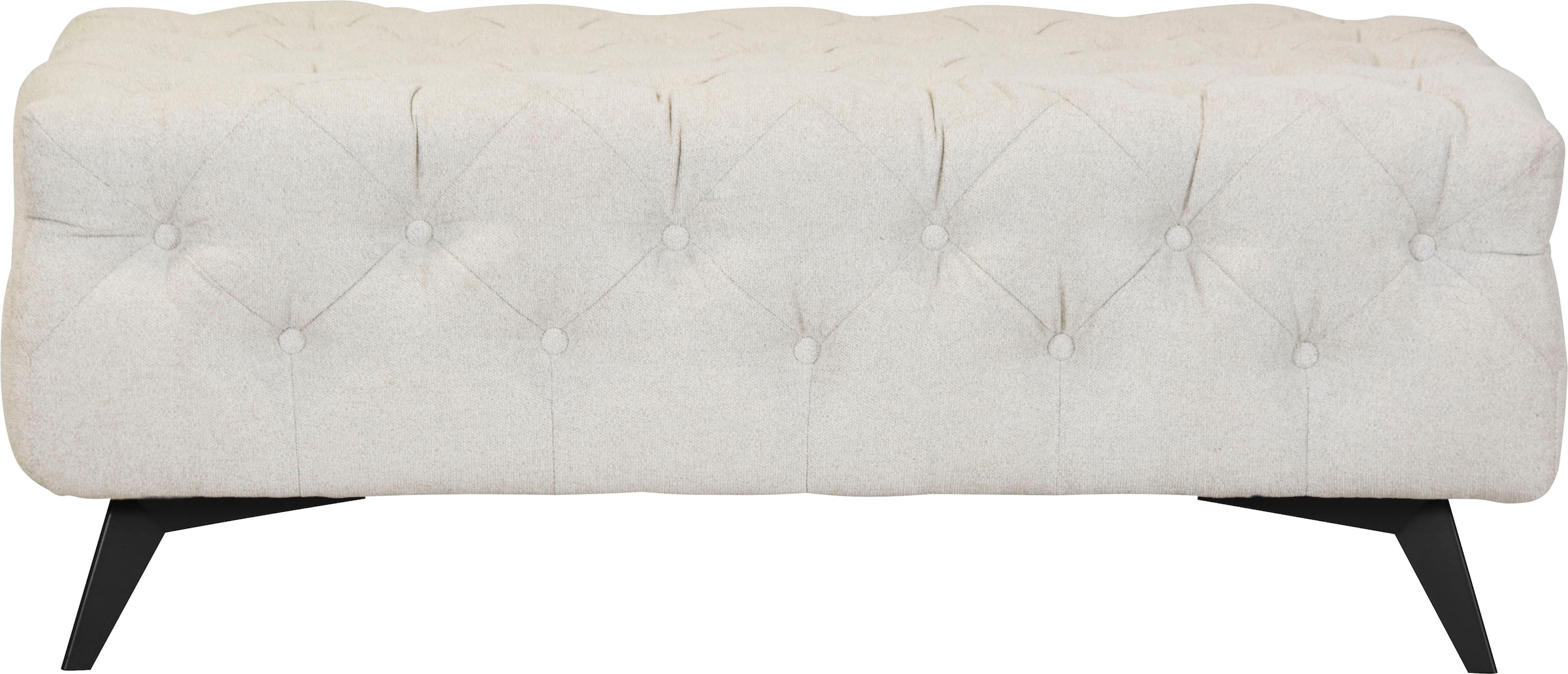 Home affaire Polsterhocker "Amaury" Chesterfield-Optik, Breite 120cm, Fußfa günstig online kaufen