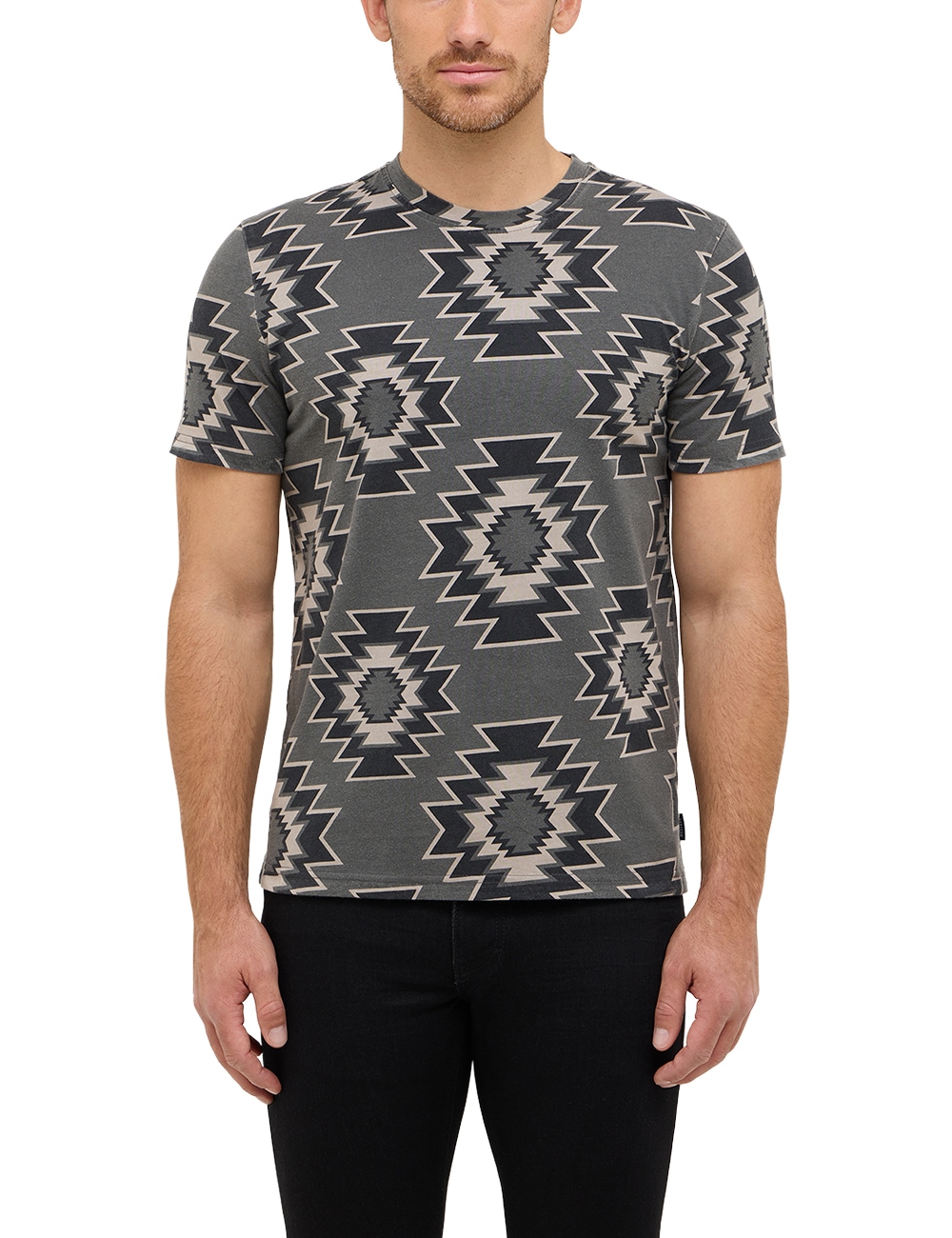 MUSTANG T-Shirt "Style Austin", mit Ethno- Druck günstig online kaufen