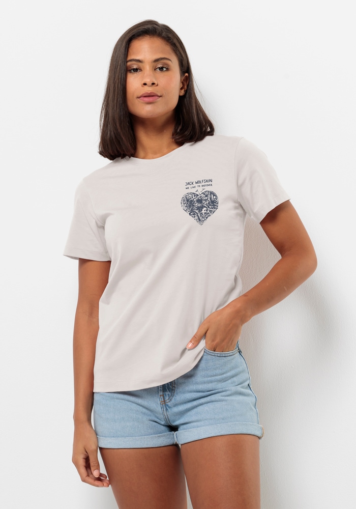 Jack Wolfskin T-Shirt "DISCOVER HEART T W" günstig online kaufen