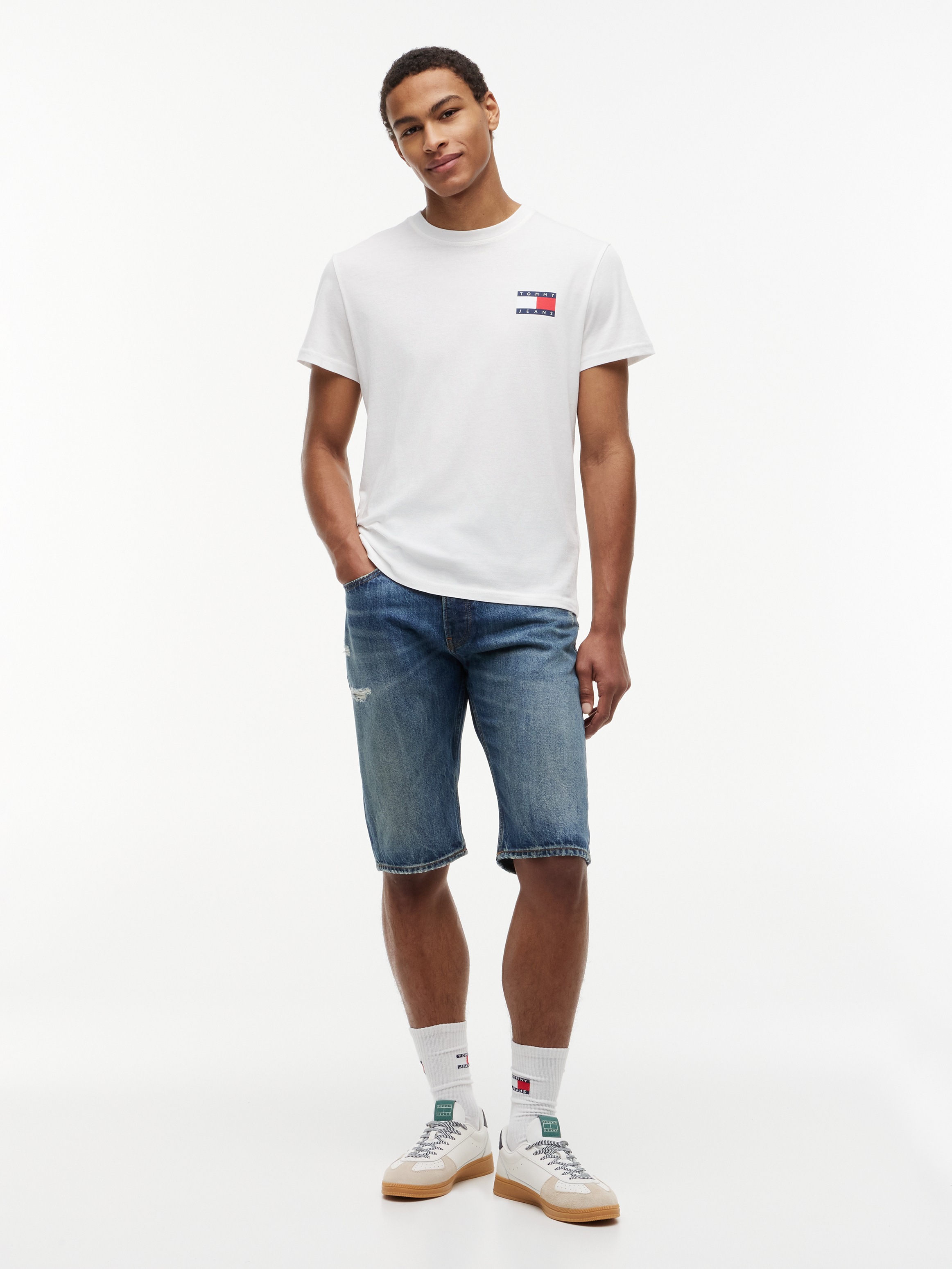 Tommy Jeans T-Shirt »TJM SLIM 2PACK ESS FLAG TEE« 2