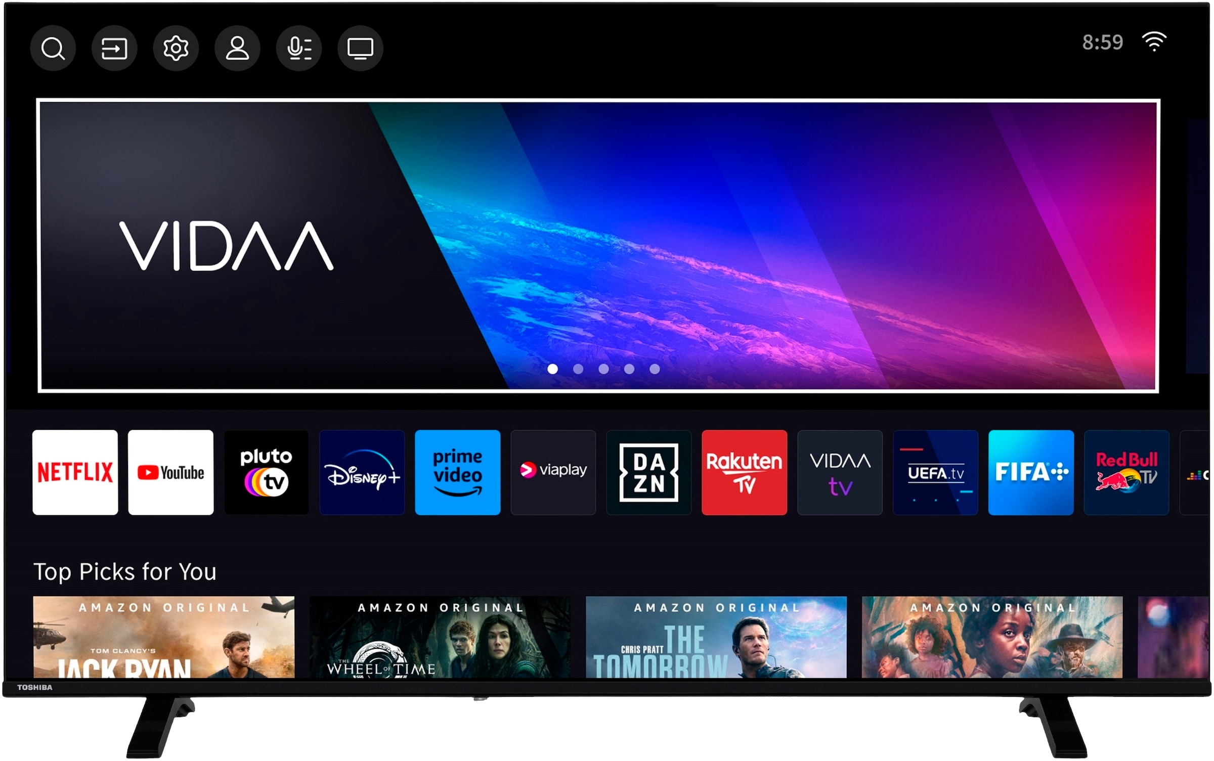 Toshiba QLED-Fernseher »55QV1563DDW« 139 cm/55 ″ Smart-TV