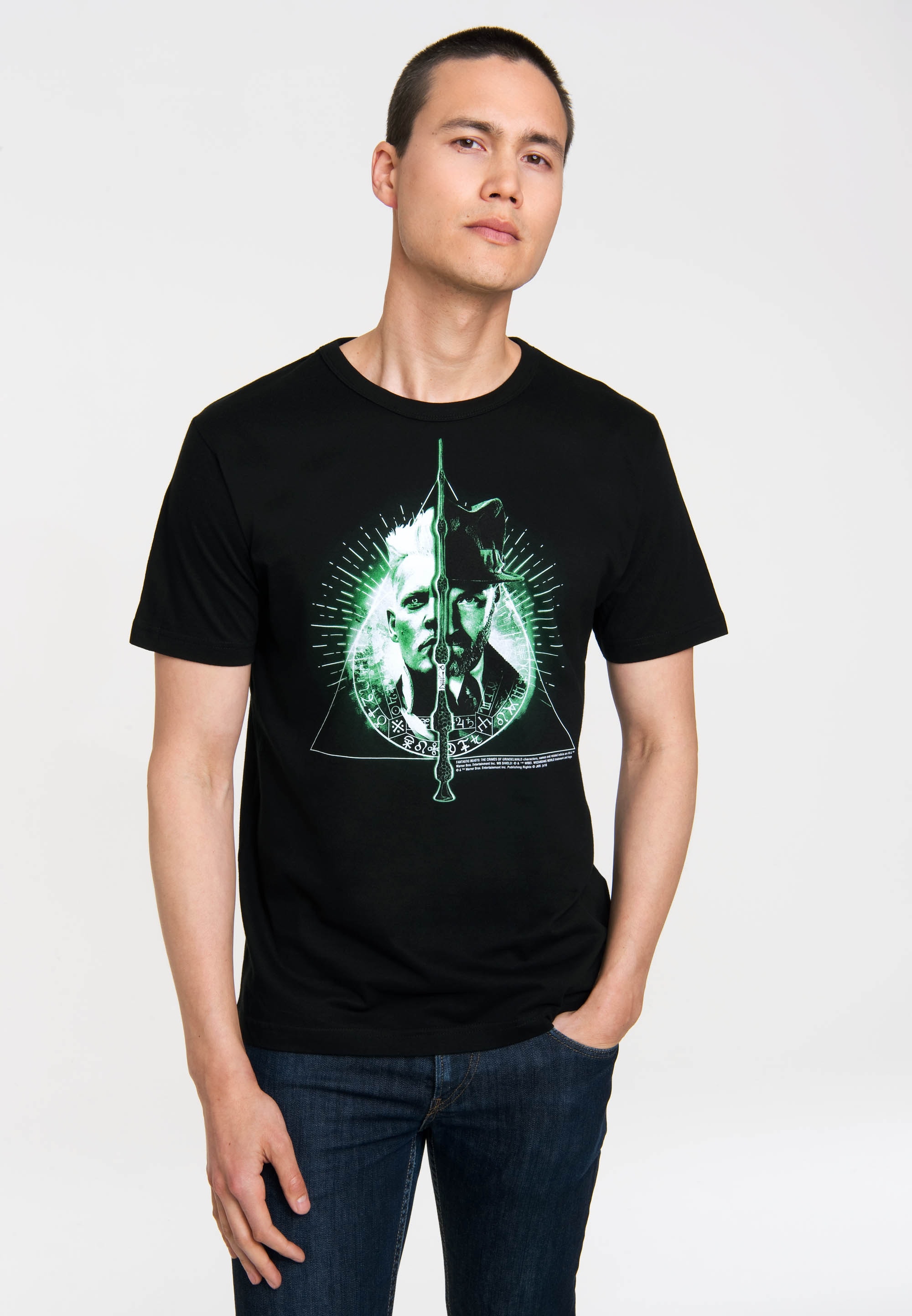 T-Shirt »Grindelwald vs Dumbledore«, mit großem Frontprint