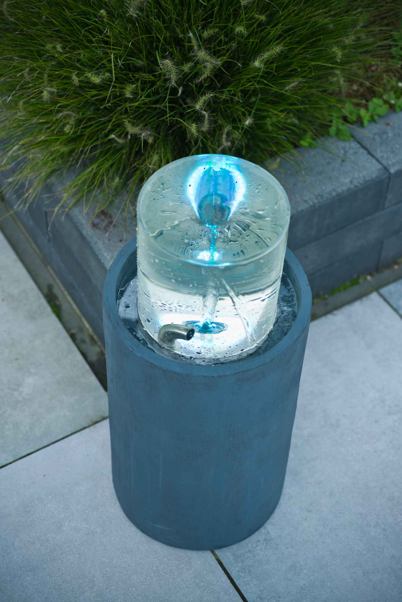 AcquaArte Gartenbrunnen »Wasserspiel SALEMI«, Komplettset, mit Multi-Color-LED-Beleuchtung und Strudeleffekt