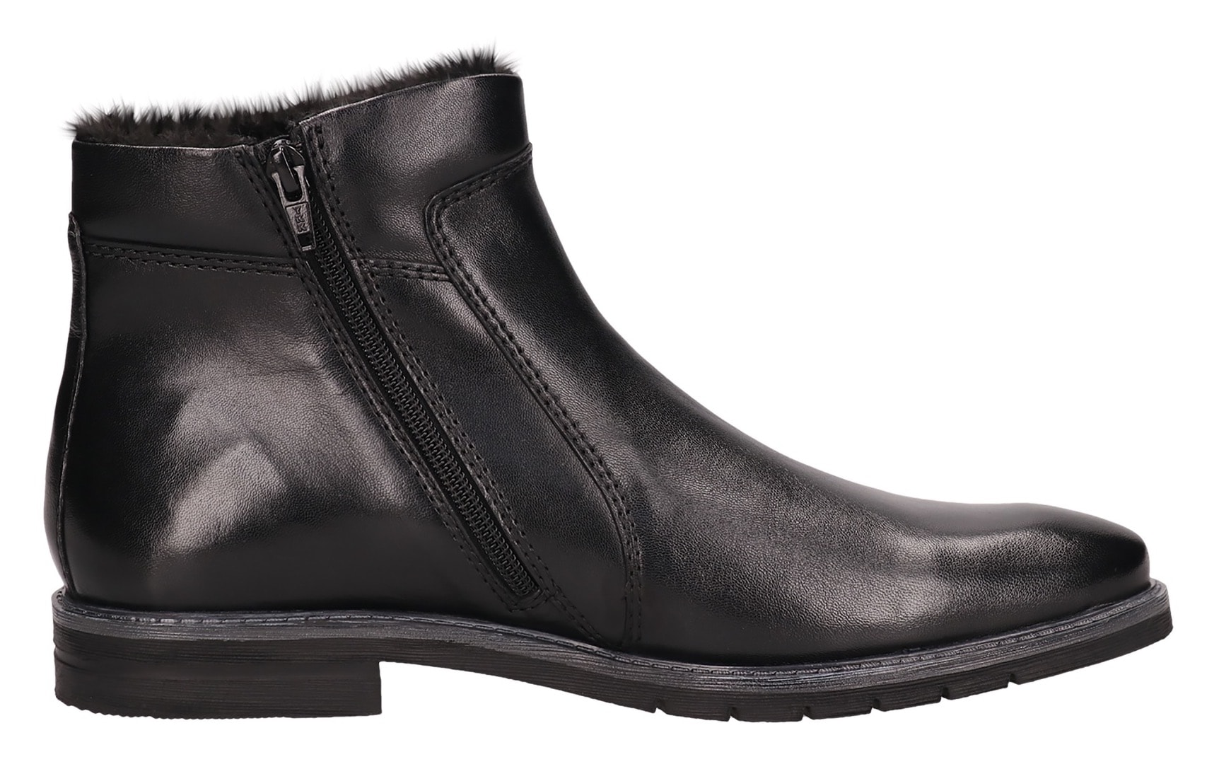 bugatti Westernstiefelette, Stiefelette, Business Schuh mit Warmfutter und Reißverschluss