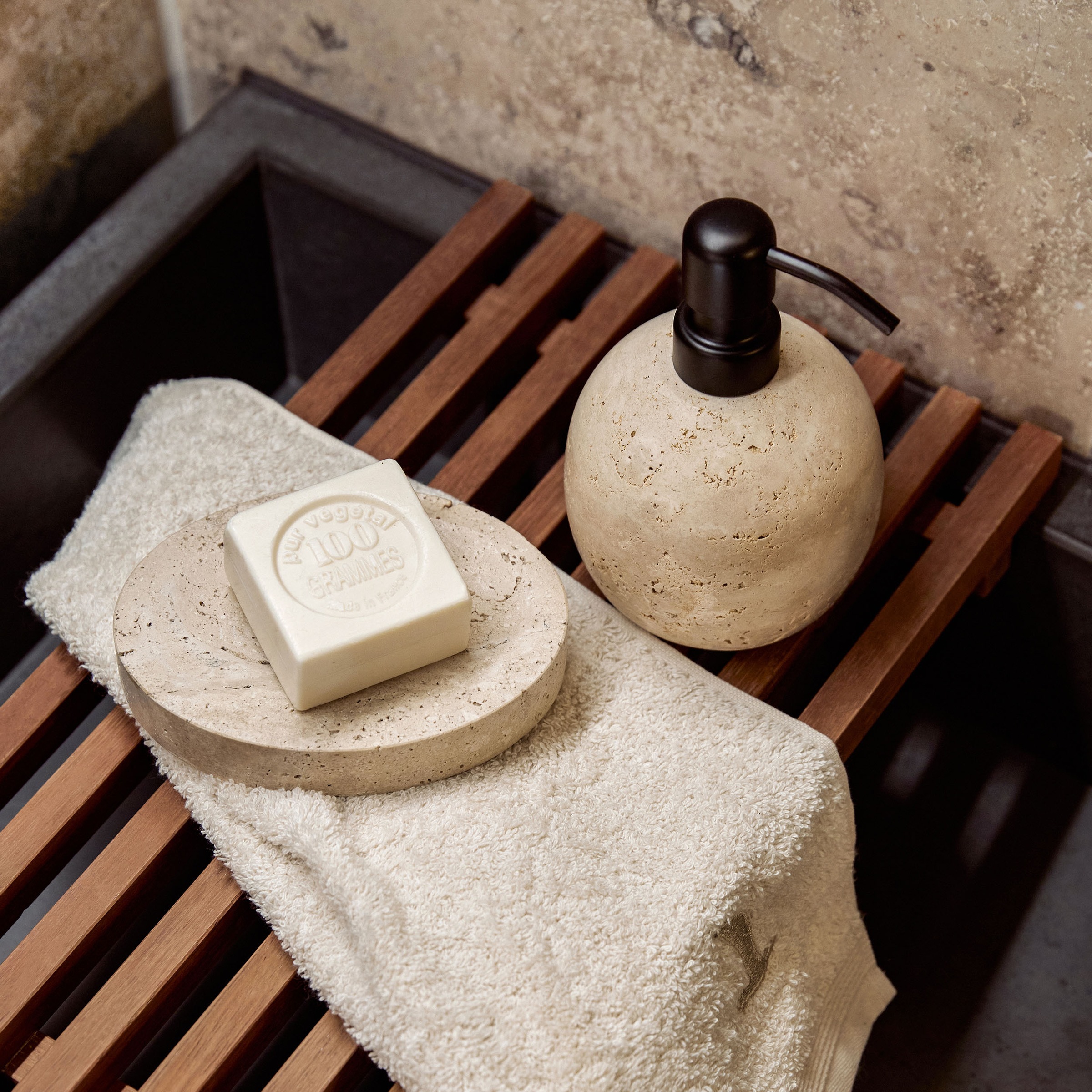 Möve Seifenschale »Travertine Grace«