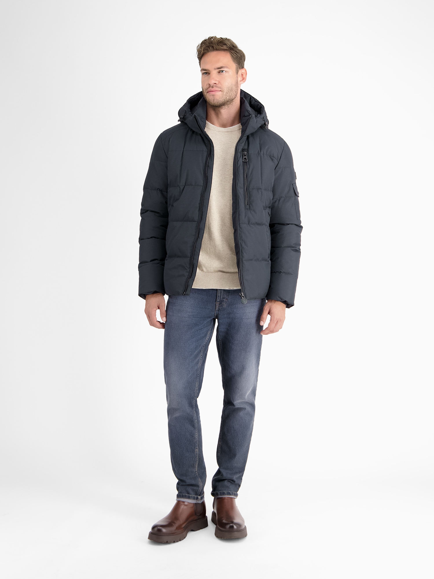 LERROS Steppjacke "Gefütterte Steppjacke mit abnehmbarer Kapuze" mit Kapuze günstig online kaufen