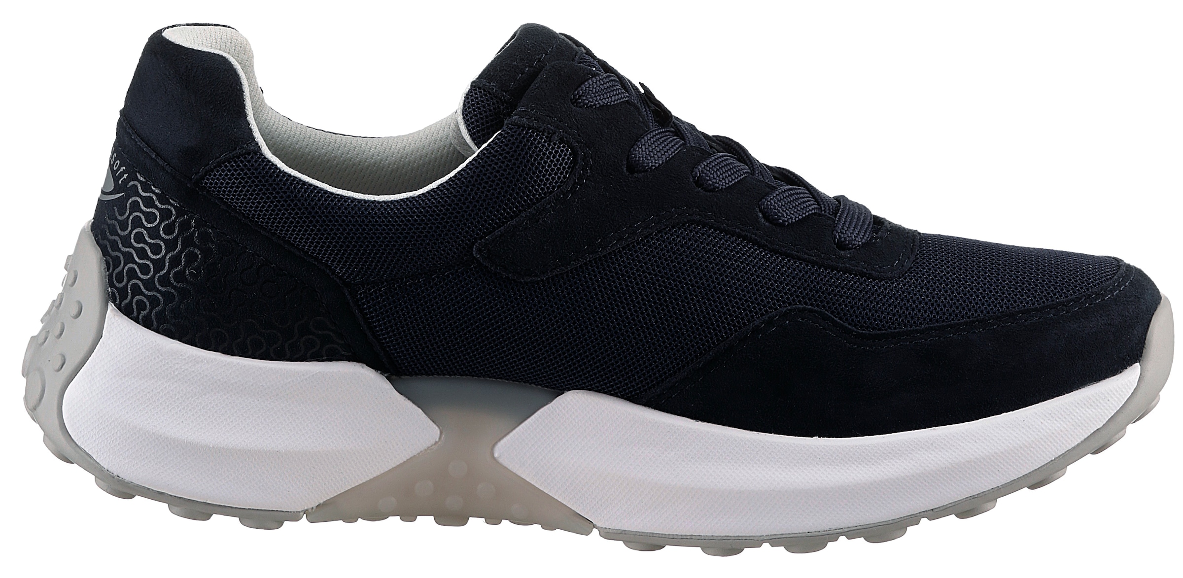 Gabor Rollingsoft Keilsneaker, Freizeitschuh, Halbschuh, Schnürschuh mit OPTIFIT-Fußbett