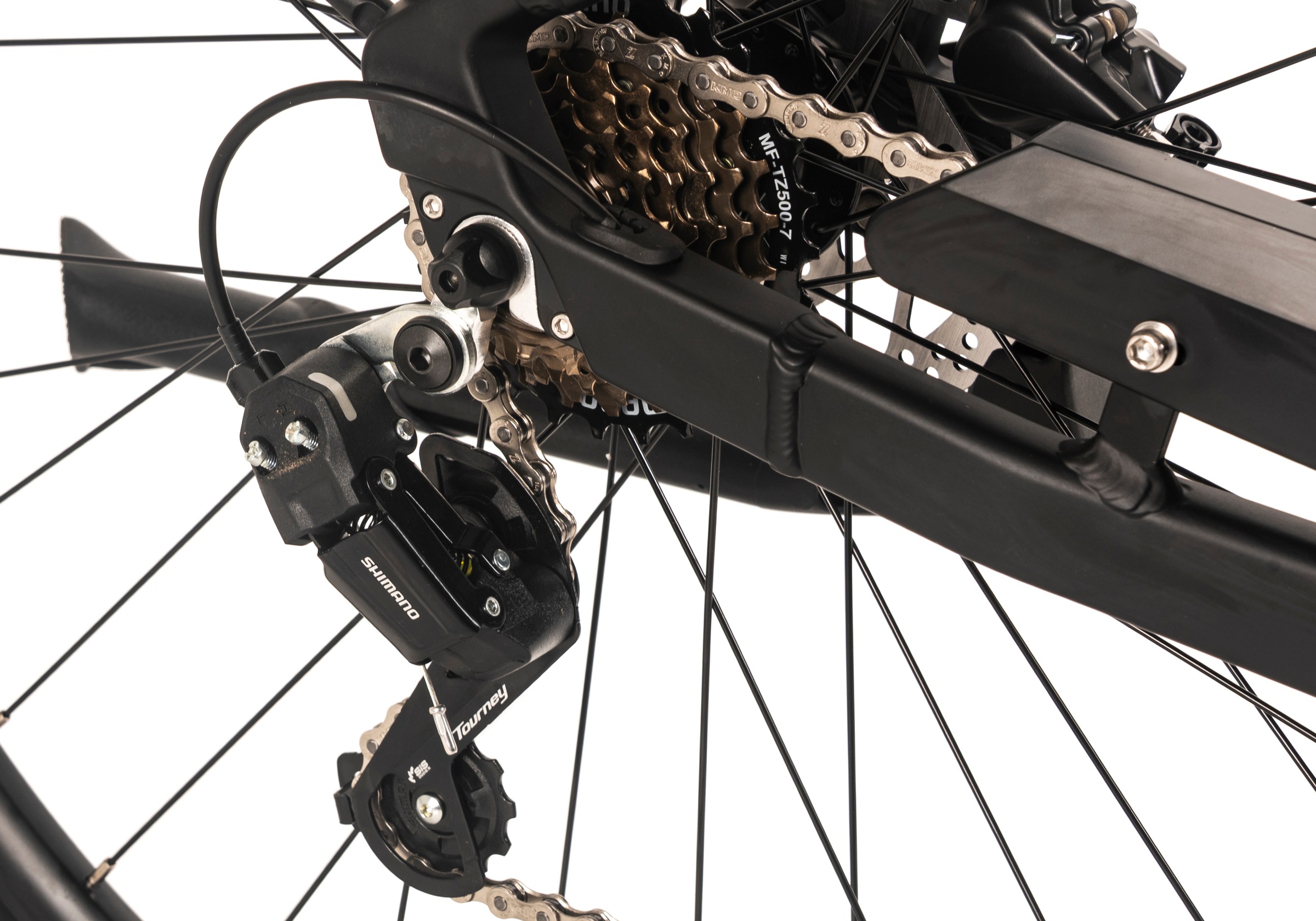 Adore E-Bike »28" Alu Cityfahrrad CX-440 Mittelmotor 75NM / 15Ah schwarz matt«, 7 Gang, Shimano, Tourney, Mittelmotor 250 W