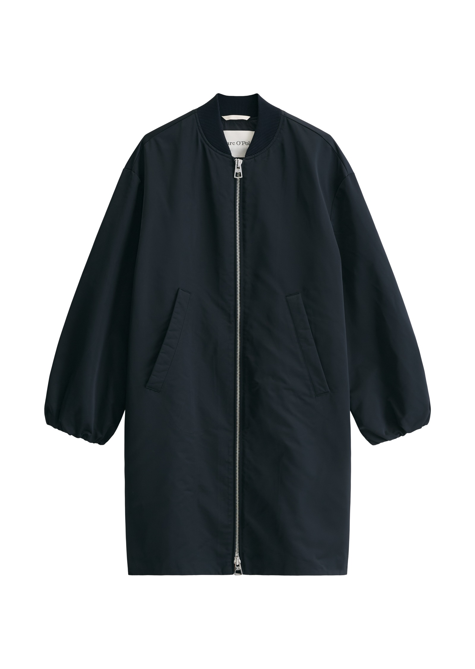 Marc OPolo Langmantel im Aviator-Stil regular aus recyceltem Polyester-Twil günstig online kaufen