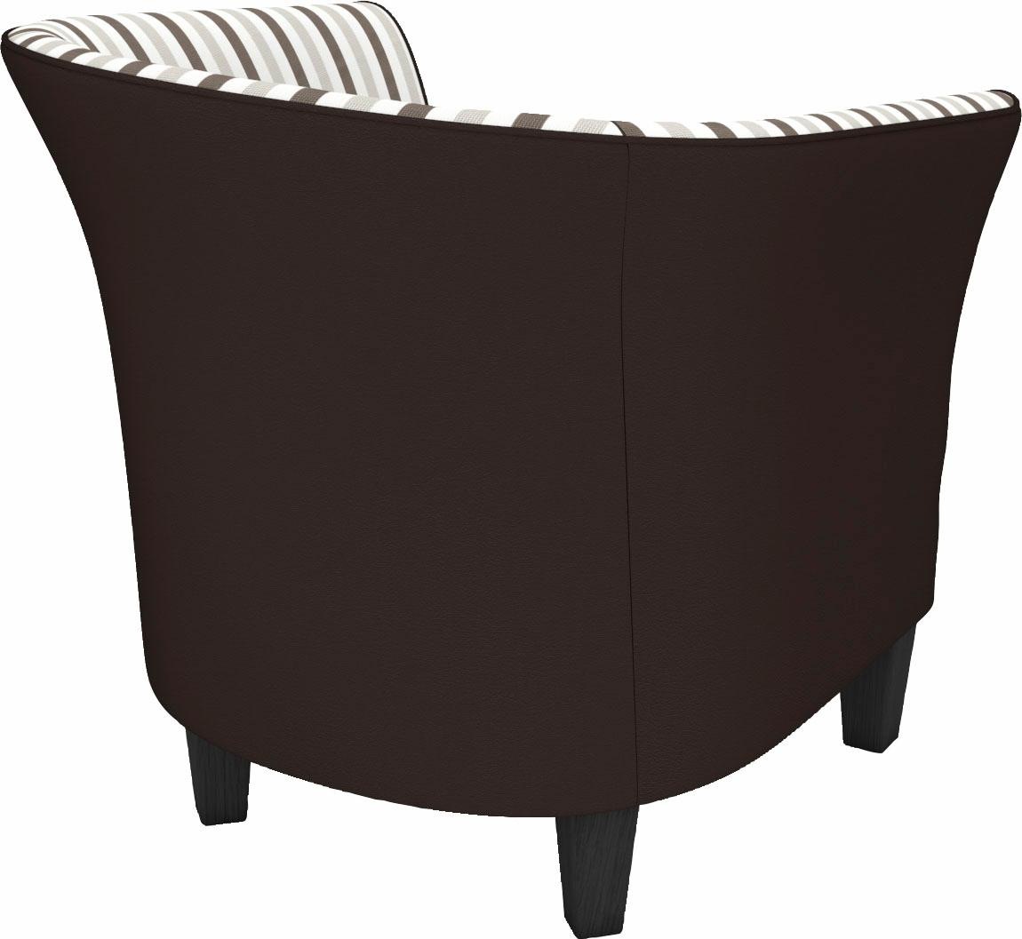 Max Winzer® Cocktailsessel »Luisa, Loungesessel«, in runder Form, zum Selbstgestalten