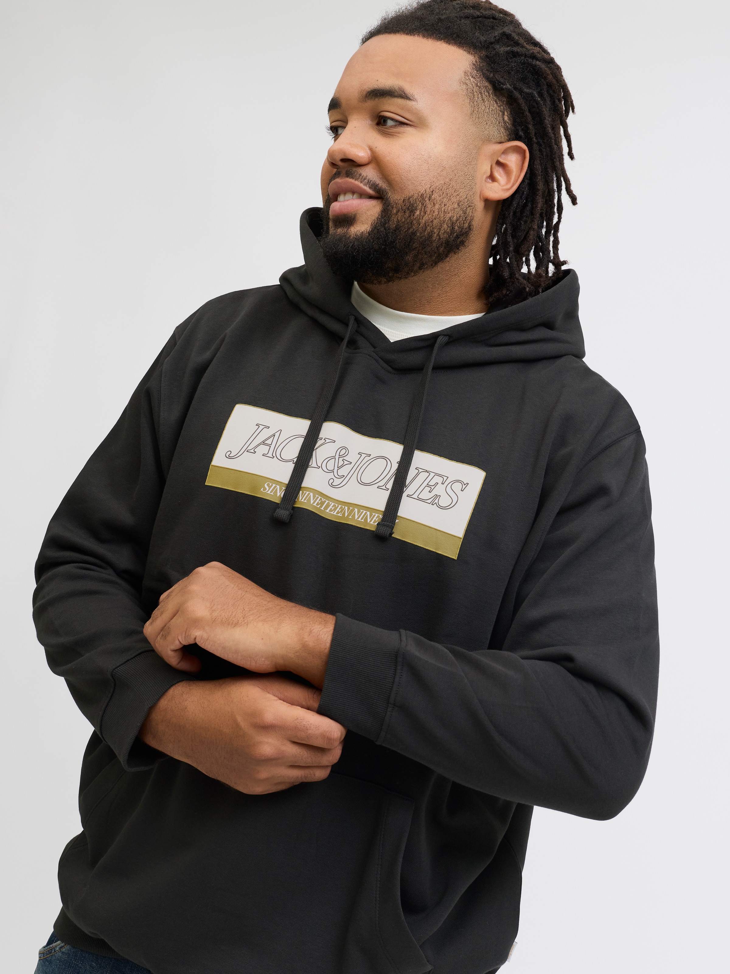 Jack & Jones PlusSize Kapuzensweatshirt "JORINWOOD BLOCK BRANDING SWEAT HOO günstig online kaufen