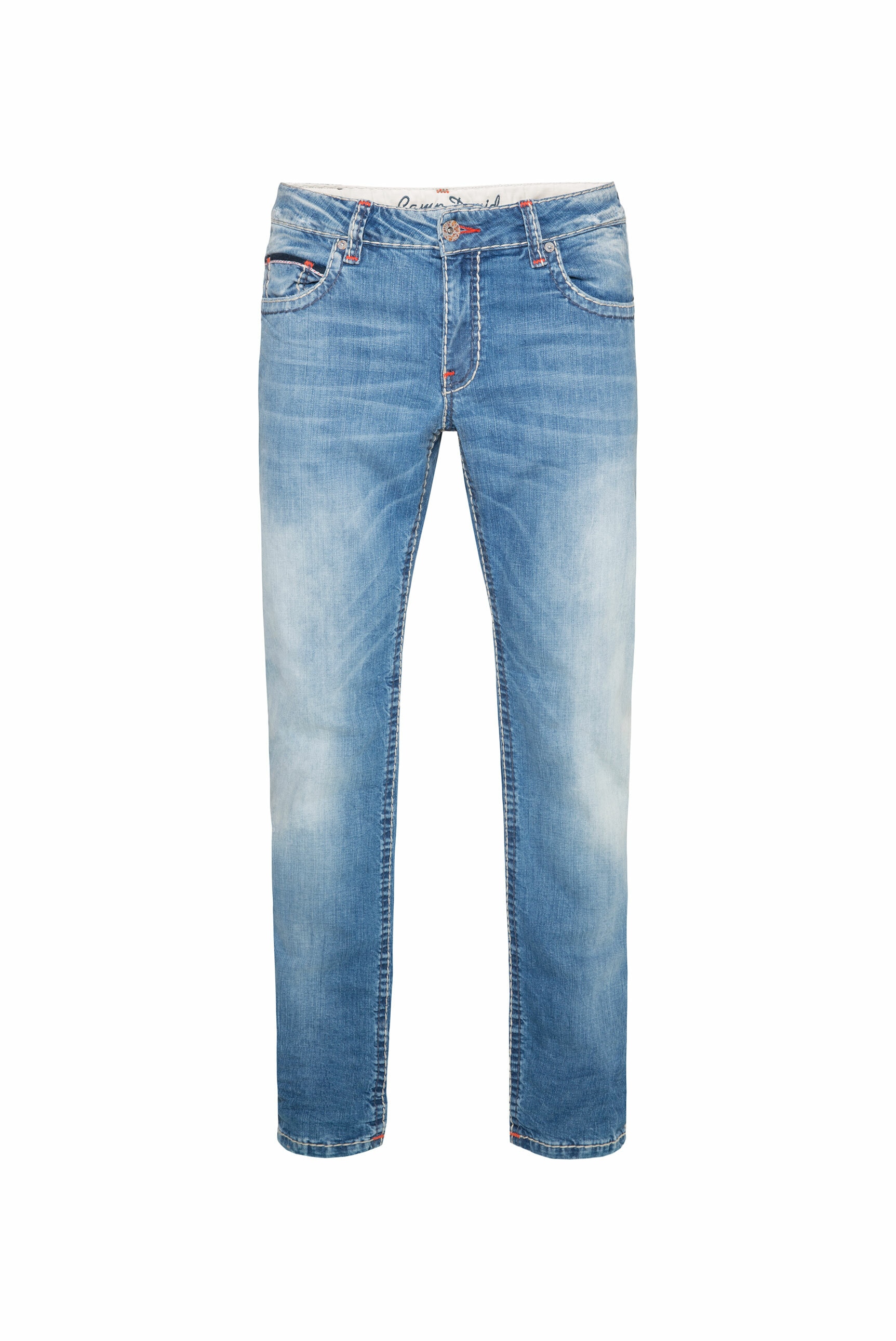 CAMP DAVID Comfort-fit-Jeans, mit Kontrast-Steppungen