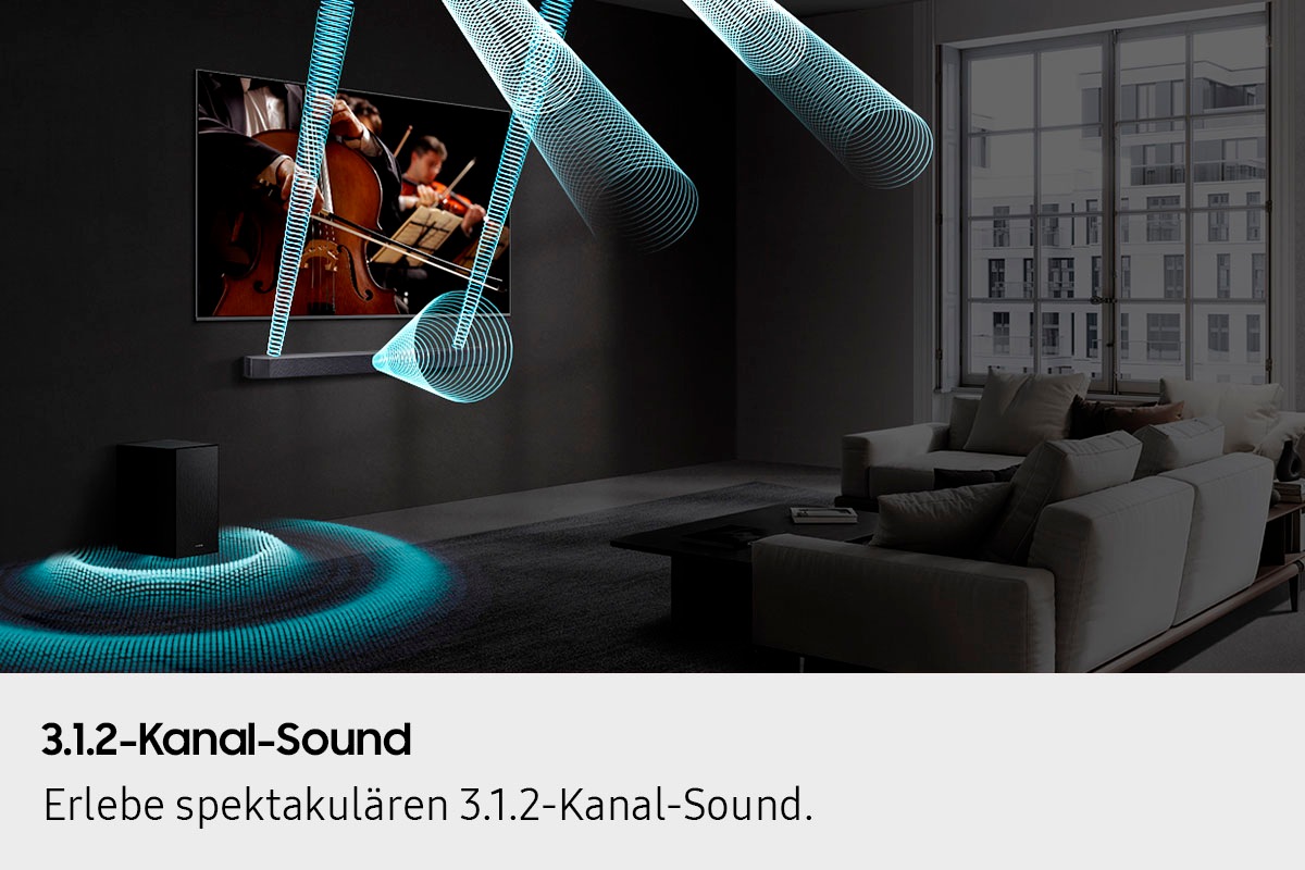 Samsung Soundbar »HW-Q610GF Q-Soundbar«, 3.1.2-Kanal Surround System, Dolby Atmos I DTS:X, Adaptive Sound