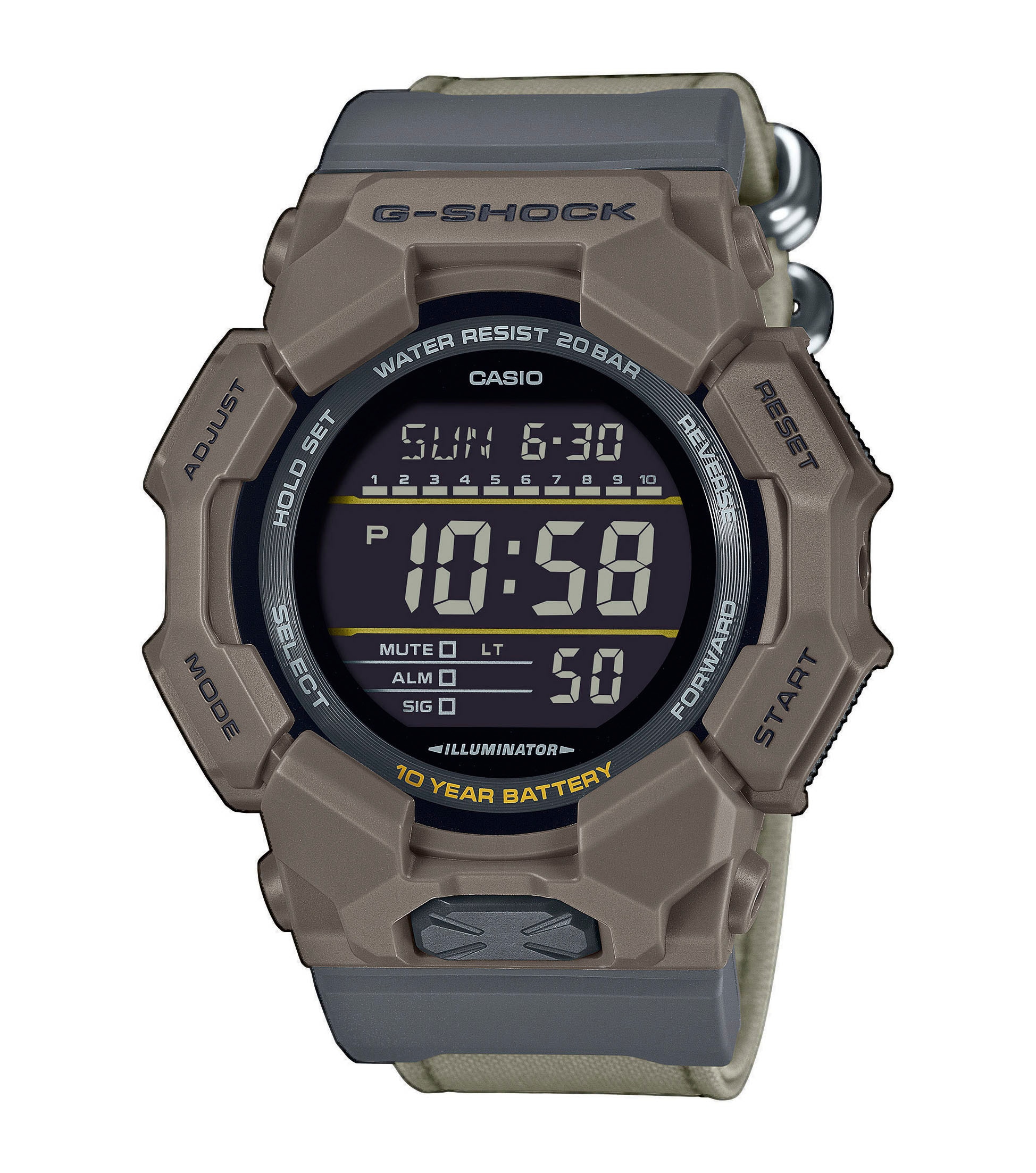 CASIO G-SHOCK Herren Chronographbraun, Armbanduhren, Quarzuhr, Armbanduhr, Herrenuhr, digital, automatischer Kalender