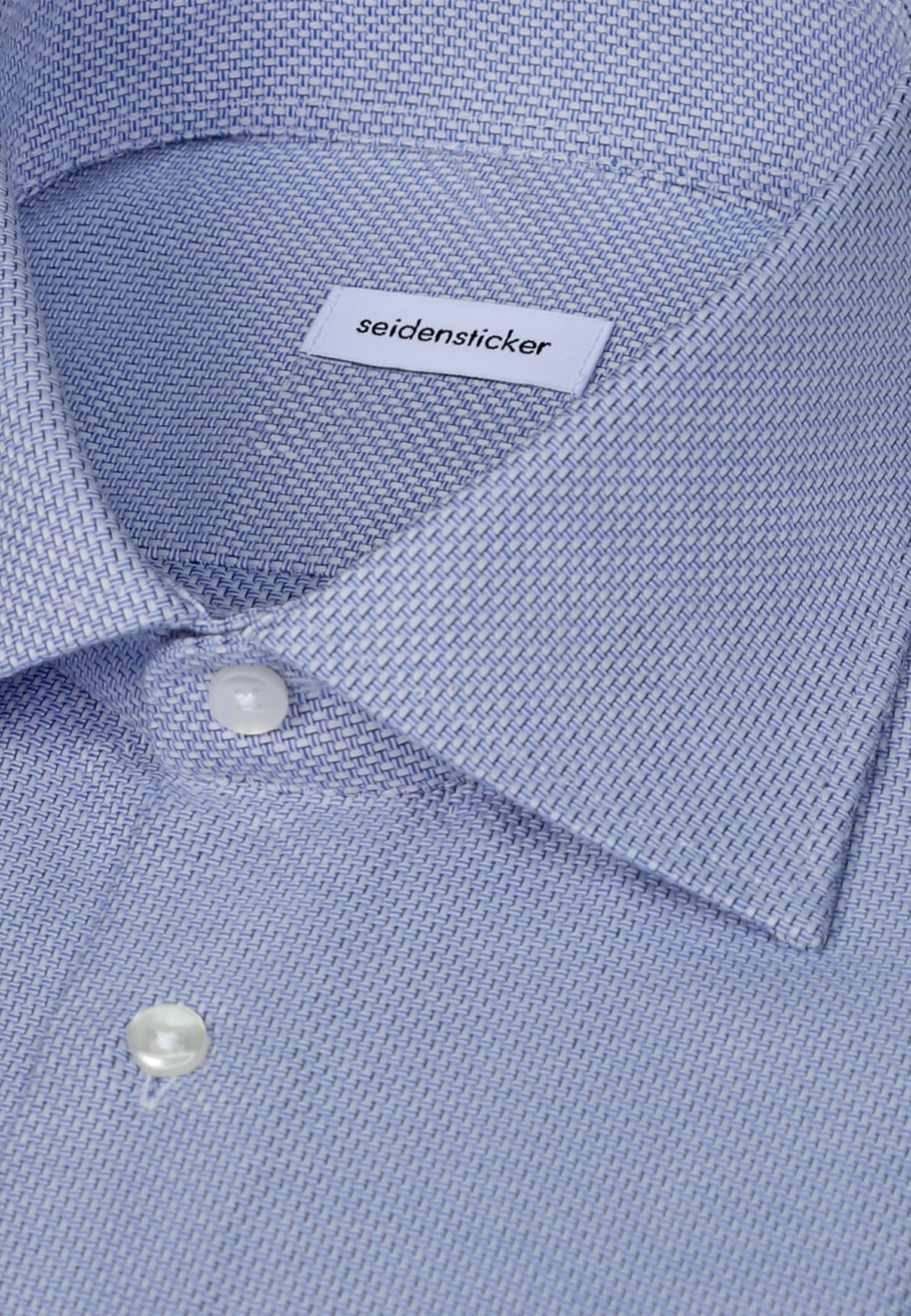 seidensticker Businesshemd »Schwarze Rose« Slim 1/1 Kentkragen Struktur