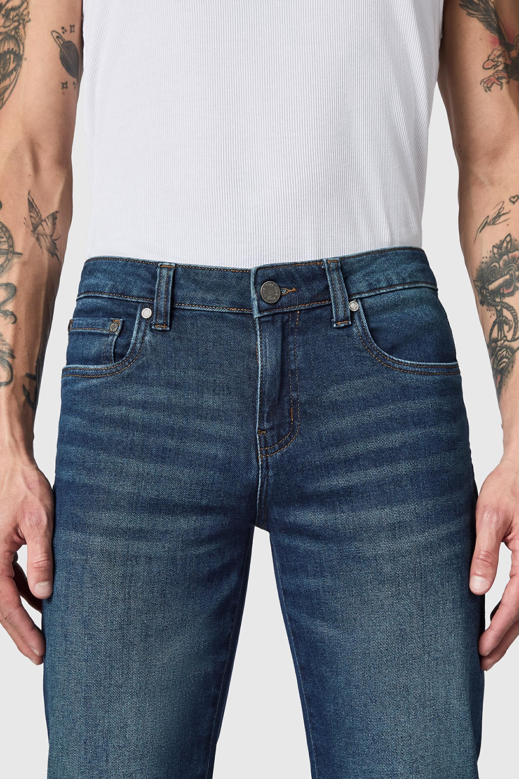 PEAK TIME Tapered-fit-Jeans »Cosmis« Herren Tapered Jeans mit Logoprägung