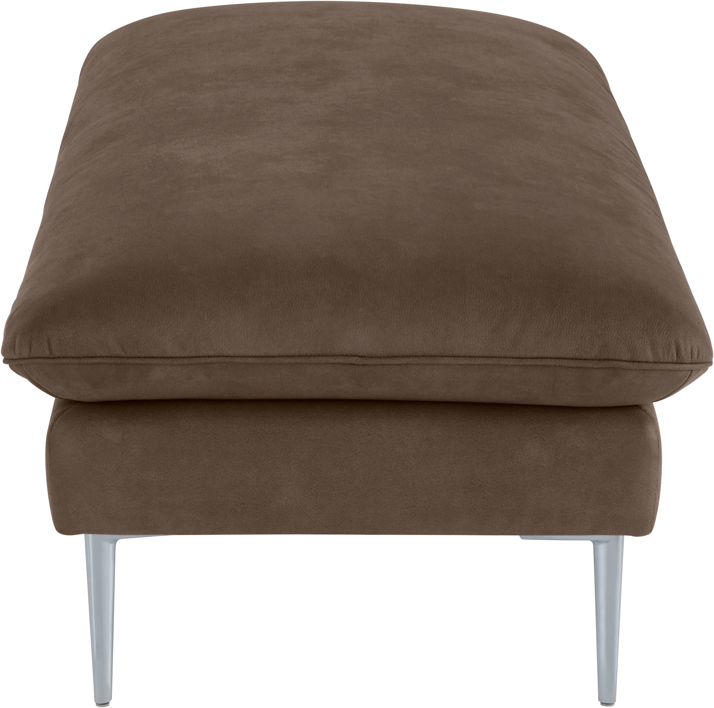 W.SCHILLIG Hocker »enjoy&MORE« Füße silber matt, Breite 151 cm