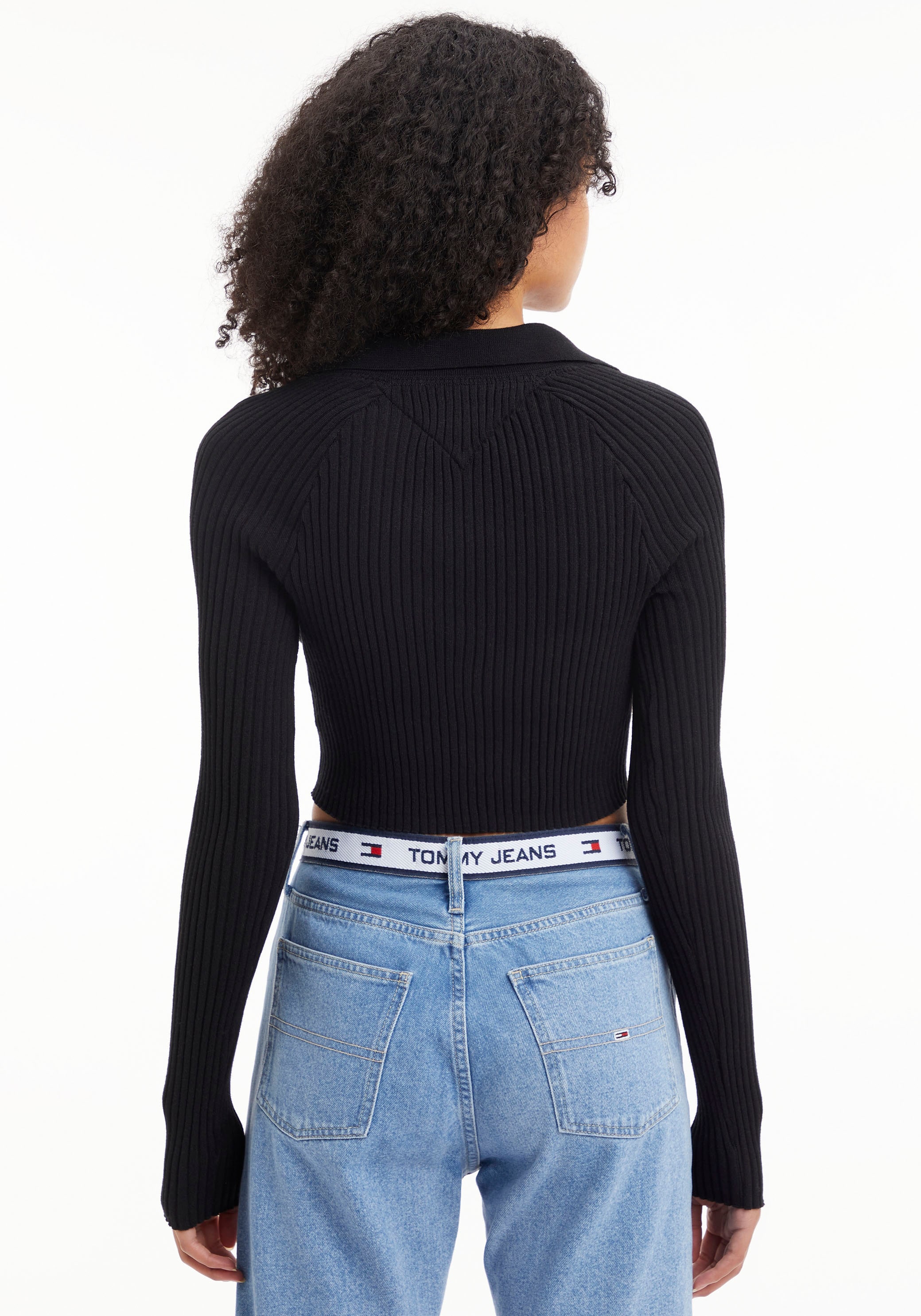 Tommy Džinsai Megztinis »TJW BADGE RIB COLLAR SWEATER« su apykaklė & Tommy Džinsai Badge