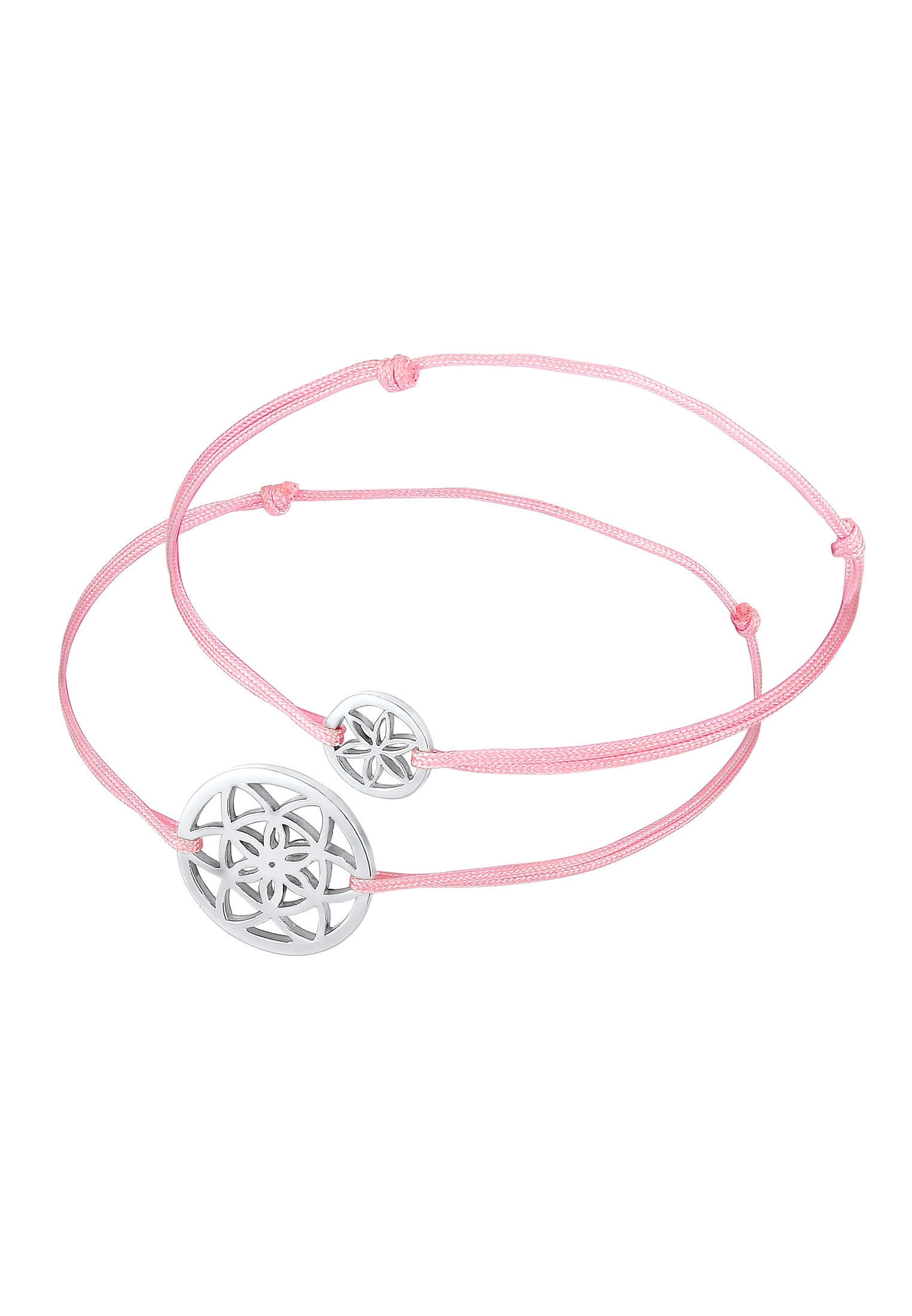 Elli Schmuckset »Lebensblume Mutter Kind Set Nylon 925 Silber«