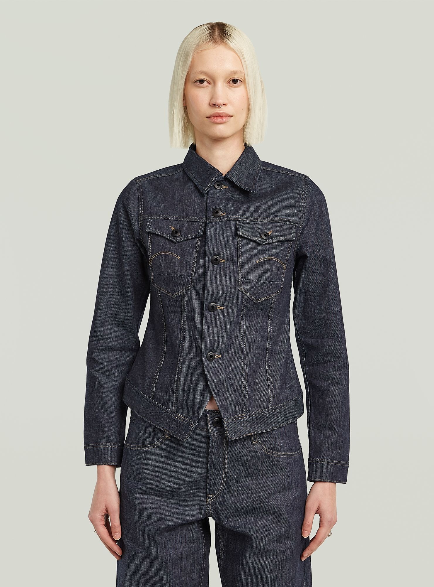 G-STAR Jeansjacke "Pitched Hem Slim Selvedge Jacke" günstig online kaufen