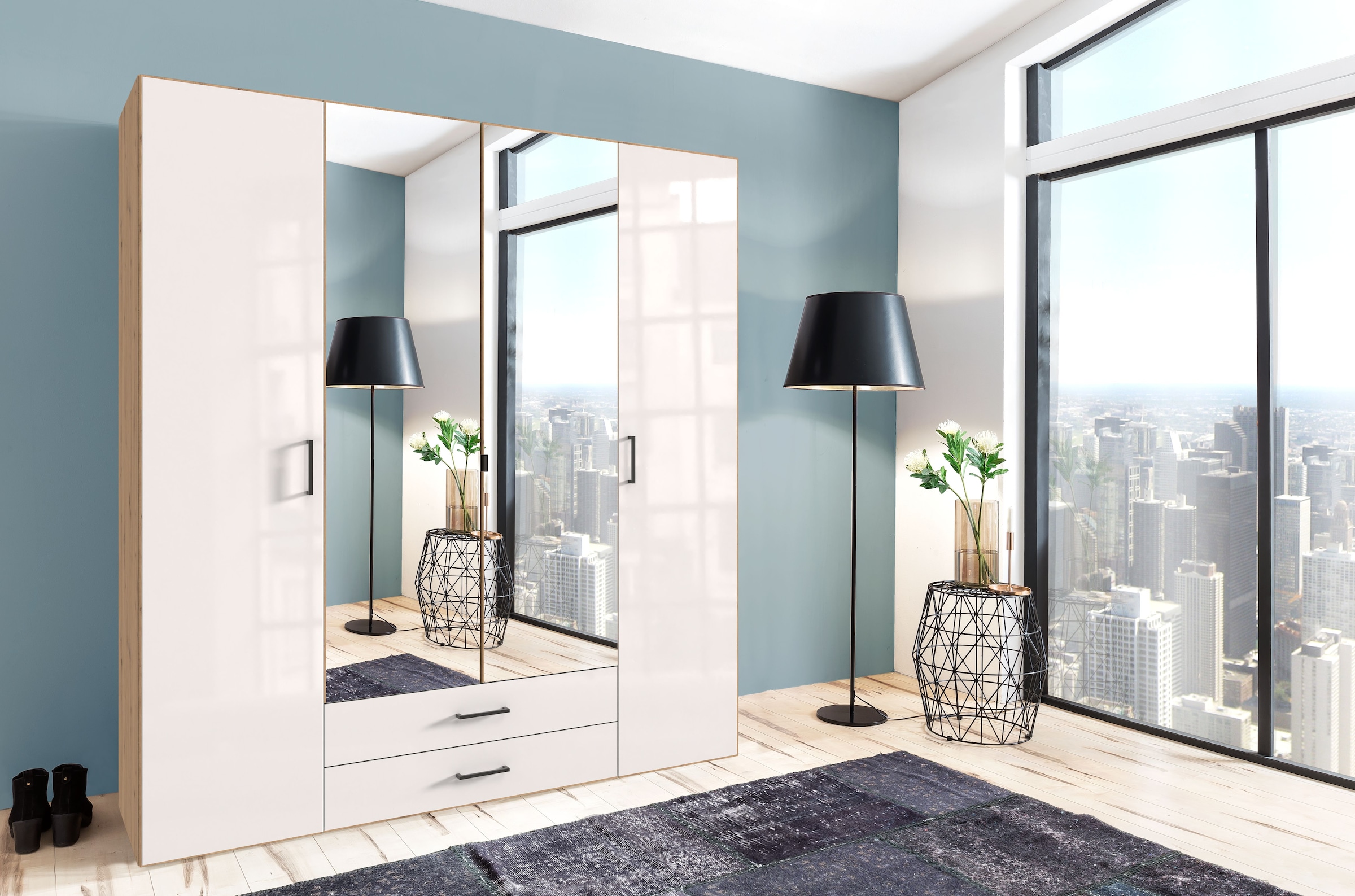 Wimex Drehtürenschrank "Mugano, 135 oder 180cm breit, 208 oder 236cm hoch, günstig online kaufen