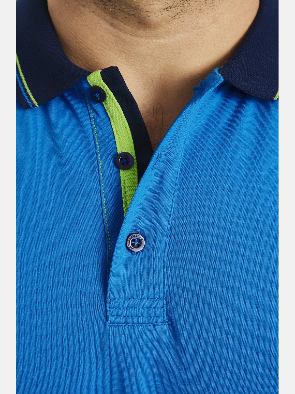 Jan Vanderstorm Poloshirt »Poloshirt TOTTE«, (1 tlg.), mit kleiner JV-Logo Stickerei
