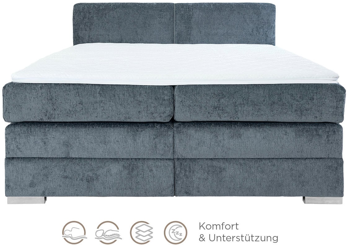Home affaire Boxspringbett »Juliste inkl. Bettkasten und PUR-Schaum-Topper« erhältlich in den Breite 160, 180 & 200cm